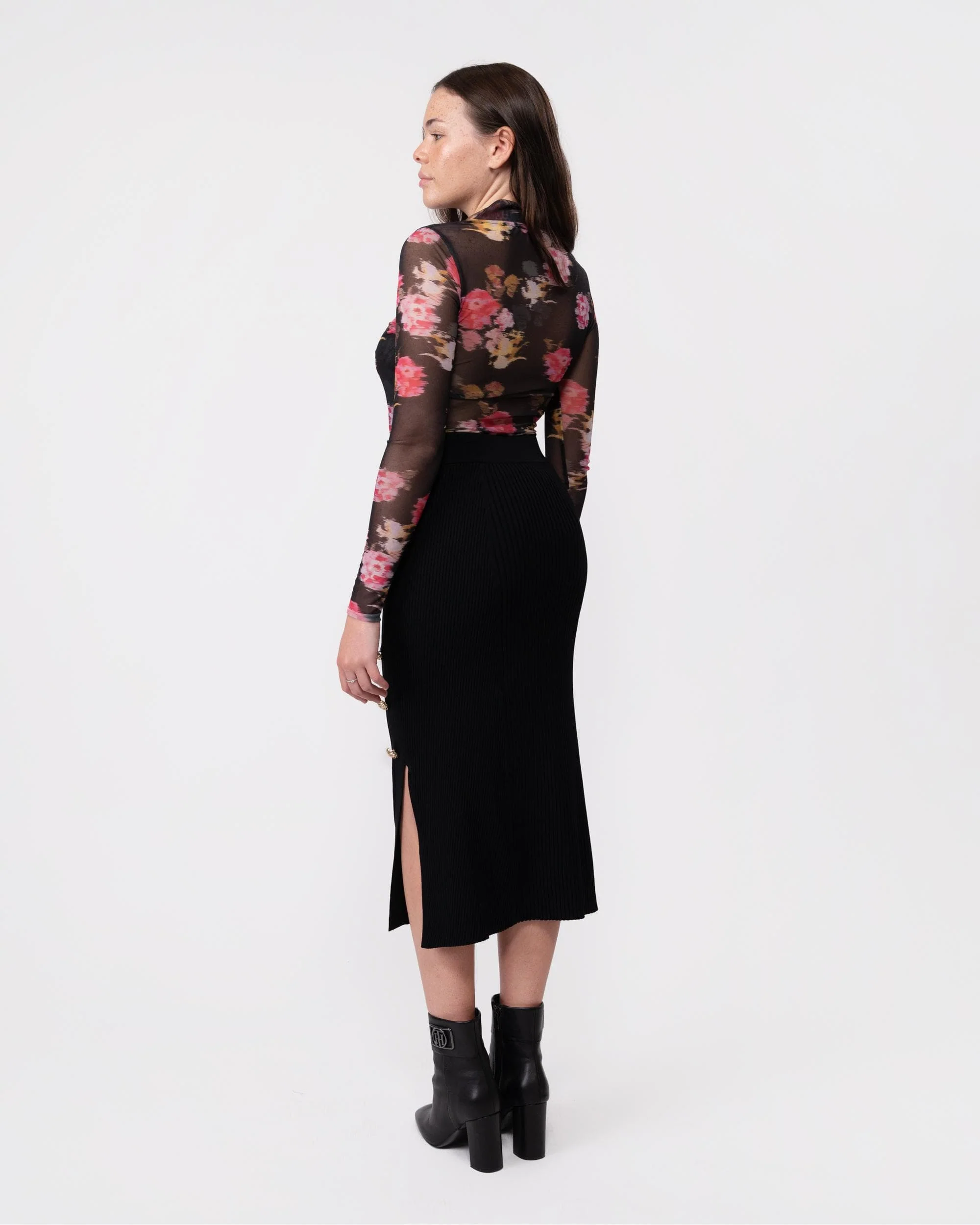Ted Baker Malyel Womens Printed Mesh Top - Image 4
