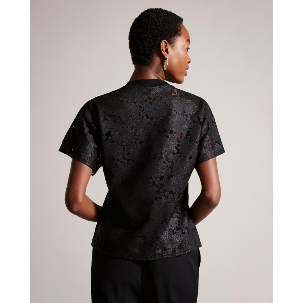 Ted Baker Maralo Womens Relaxed T Shirt With Grown On Sleeve - Image 4