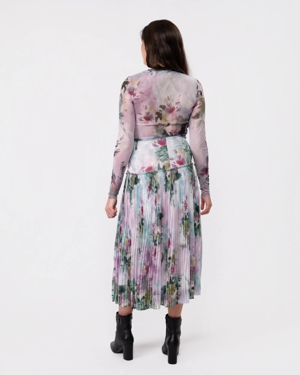 Ted Baker Meliya Womens Printed Pleated Skirt - Image 3