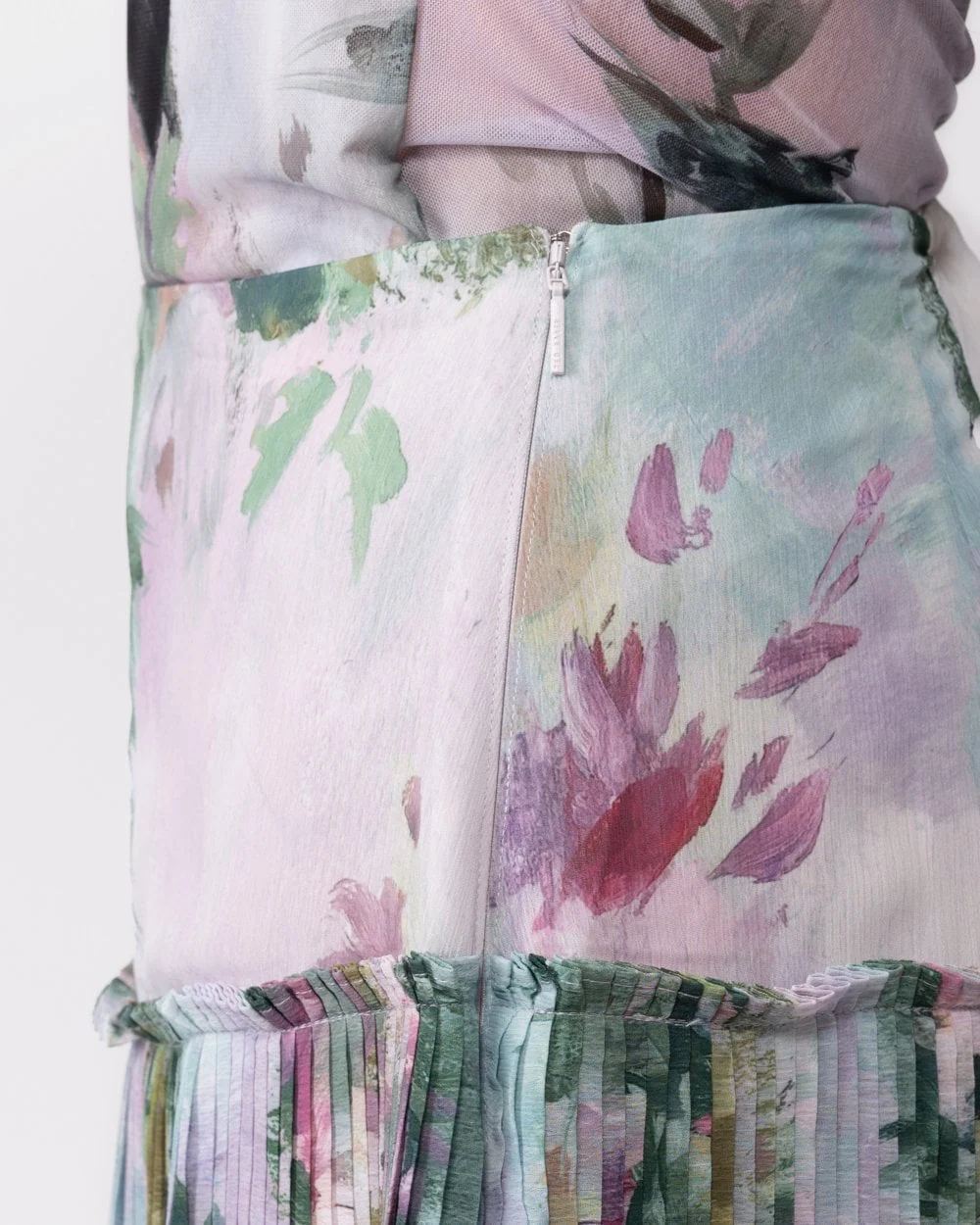 Ted Baker Meliya Womens Printed Pleated Skirt - Image 4