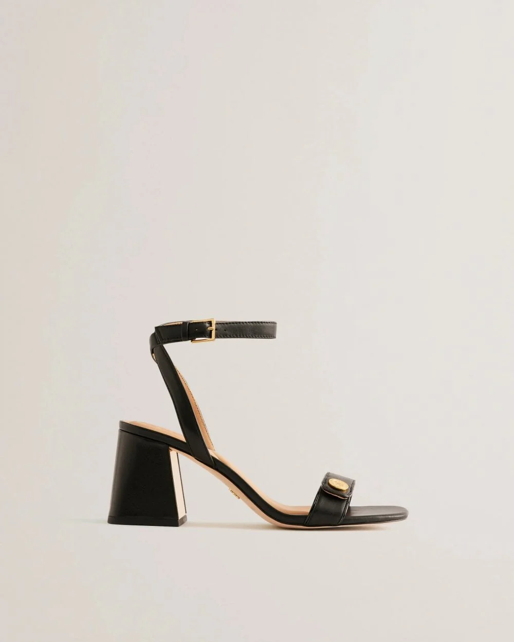 Ted Baker Milliiy Womens Block Heel Sandals with Coin Detail - Image 2