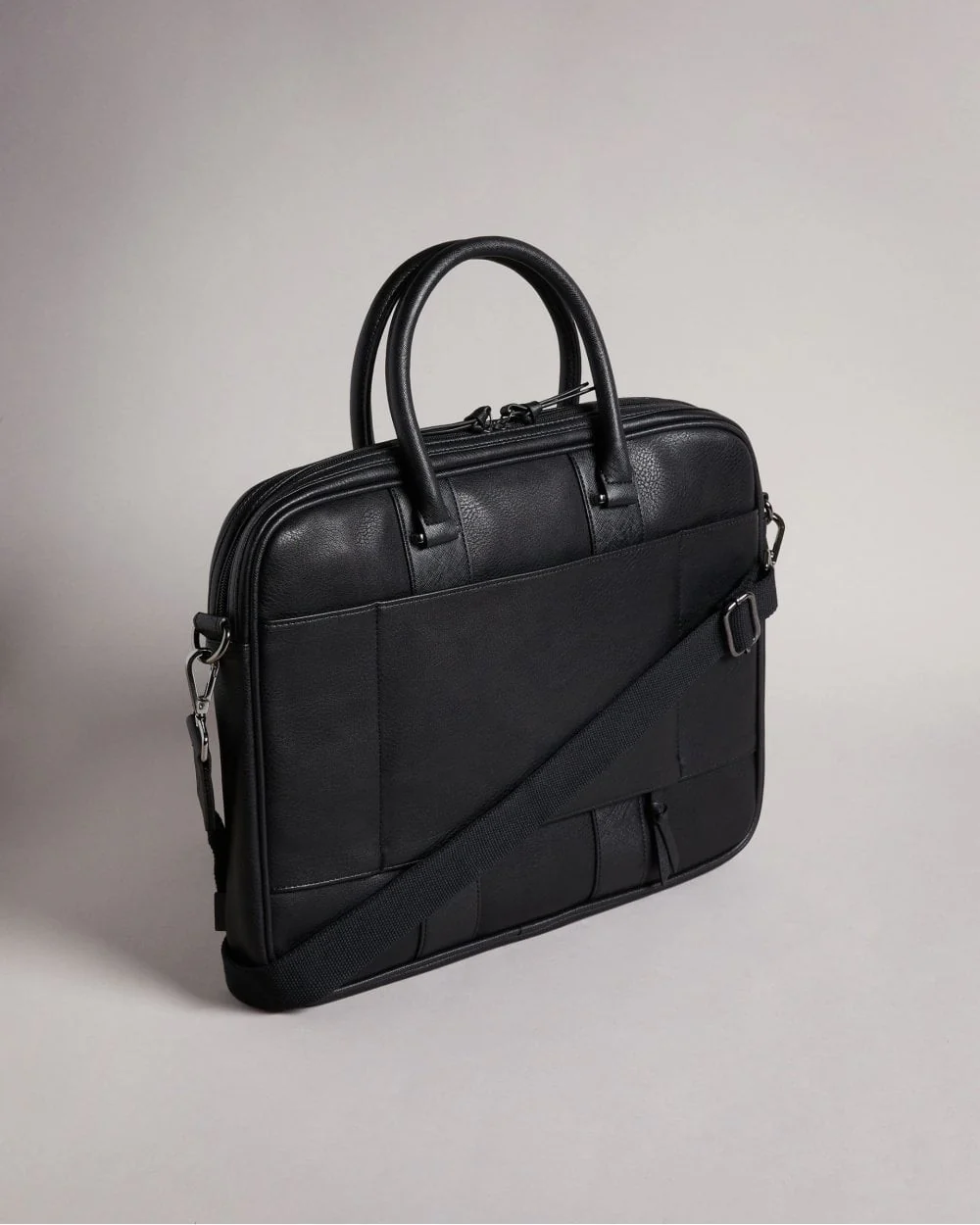 Ted Baker Nevver Striped PU Document Bag - Image 3