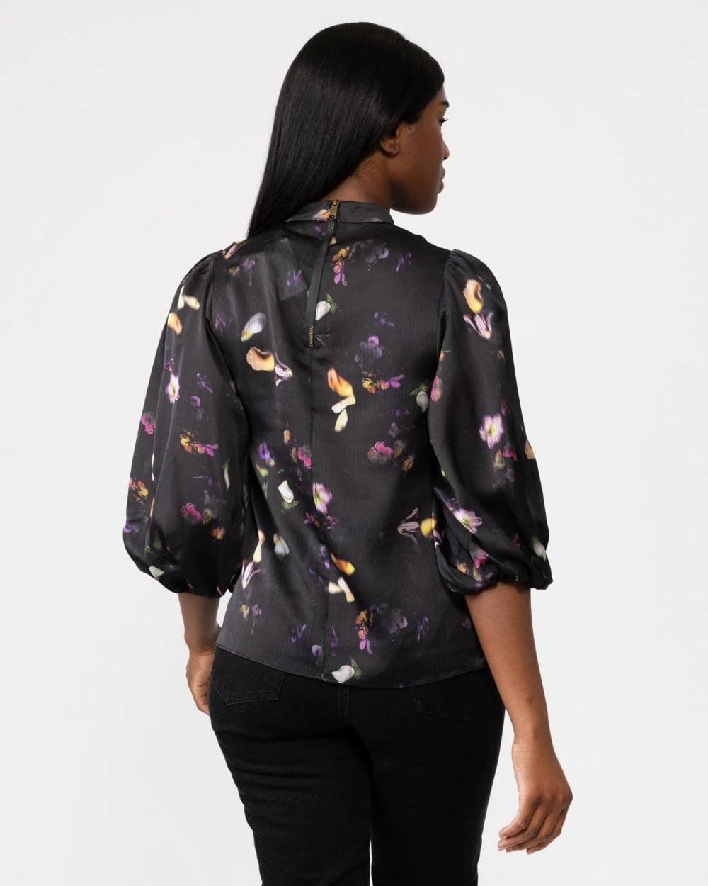 Ted Baker Niycole Womens High Neck Top With Balloon Sleeves - Image 4