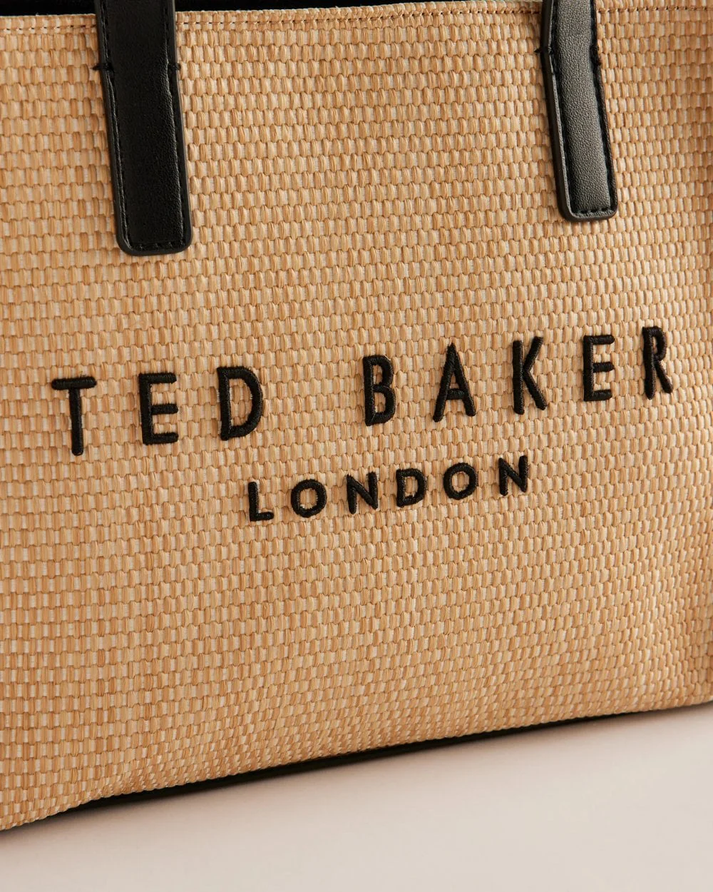 Ted Baker Paolina Womens Faux Raffia Small Icon Bag - Image 2