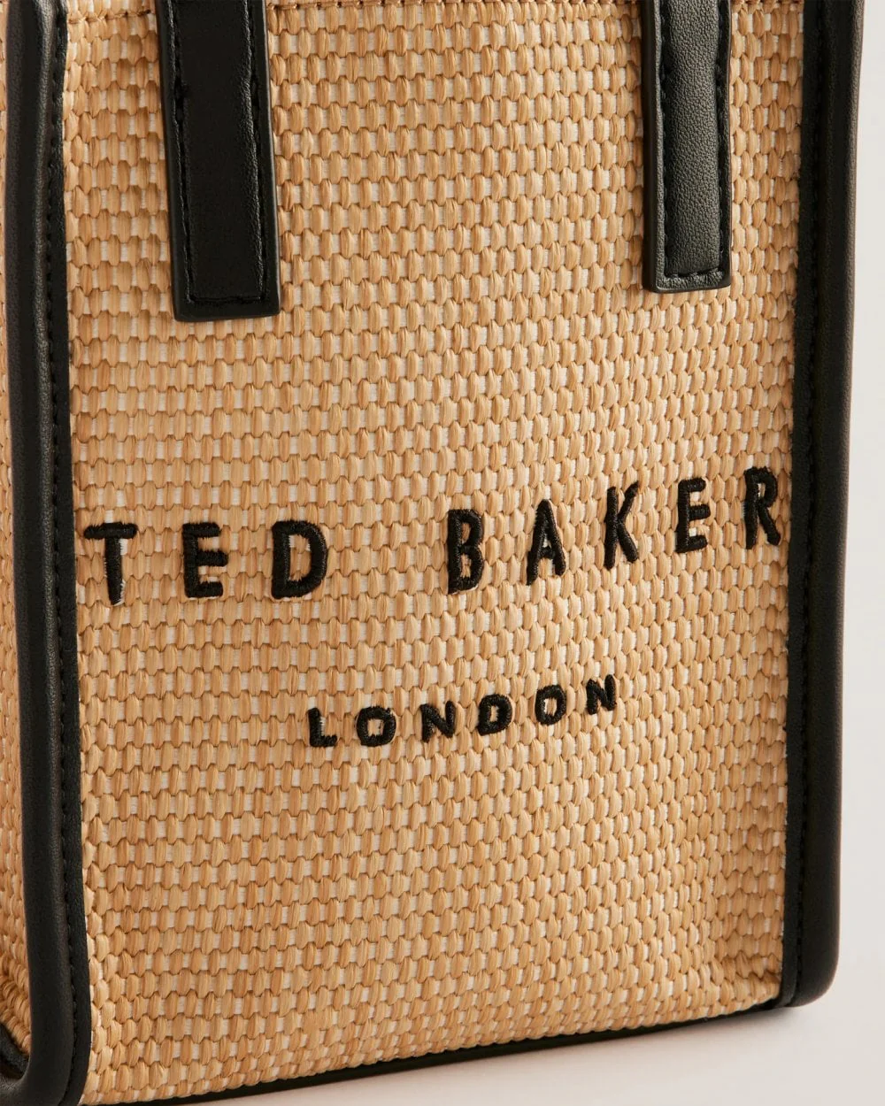 Ted Baker Paulii Womens Faux Raffia Mini Icon Bag - Image 2