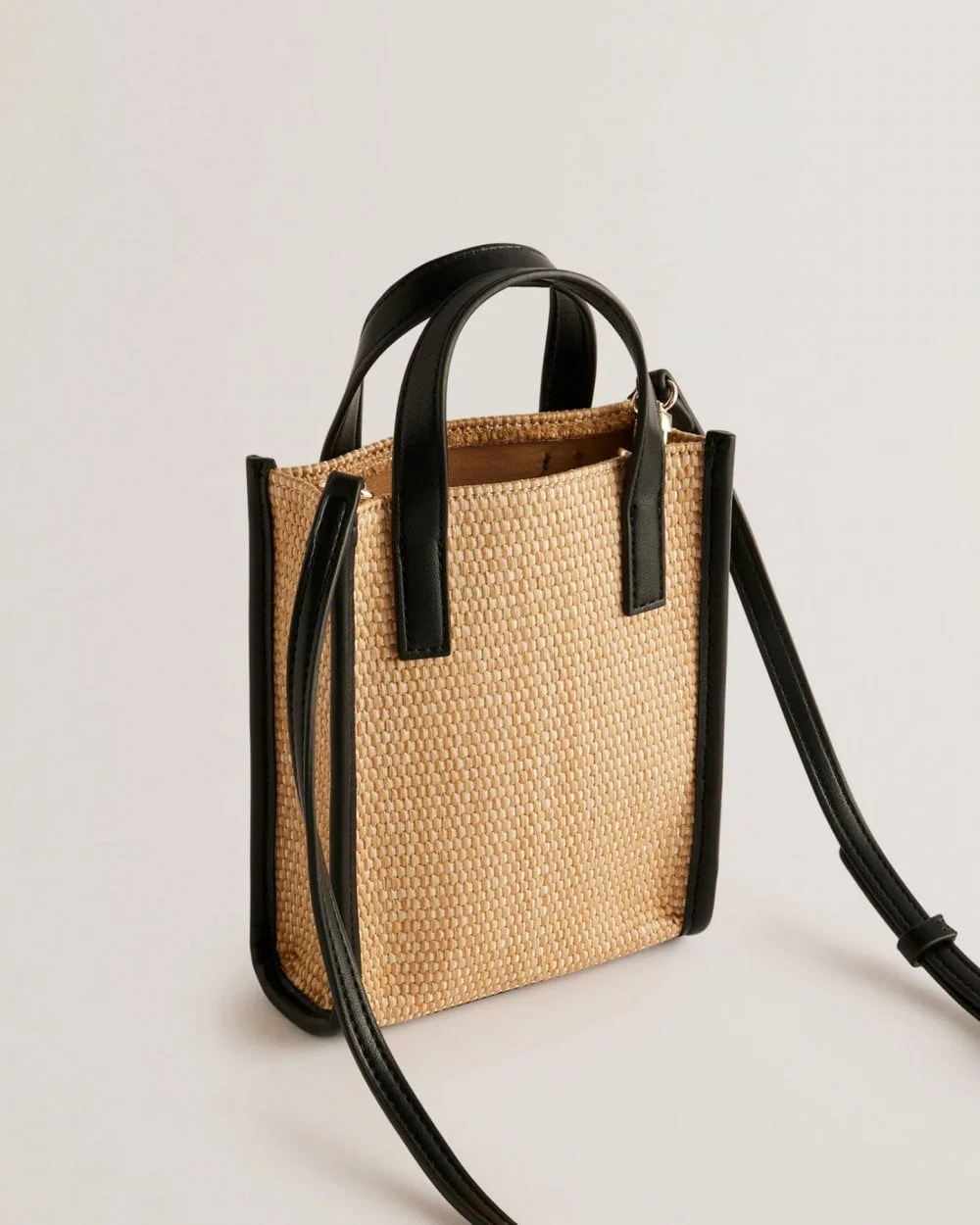 Ted Baker Paulii Womens Faux Raffia Mini Icon Bag - Image 3