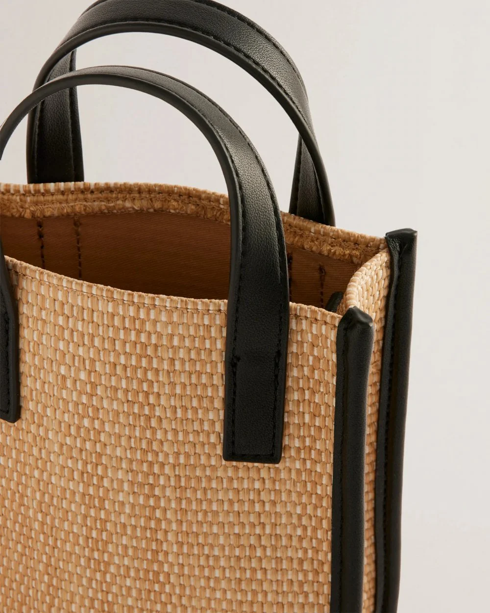 Ted Baker Paulii Womens Faux Raffia Mini Icon Bag - Image 4