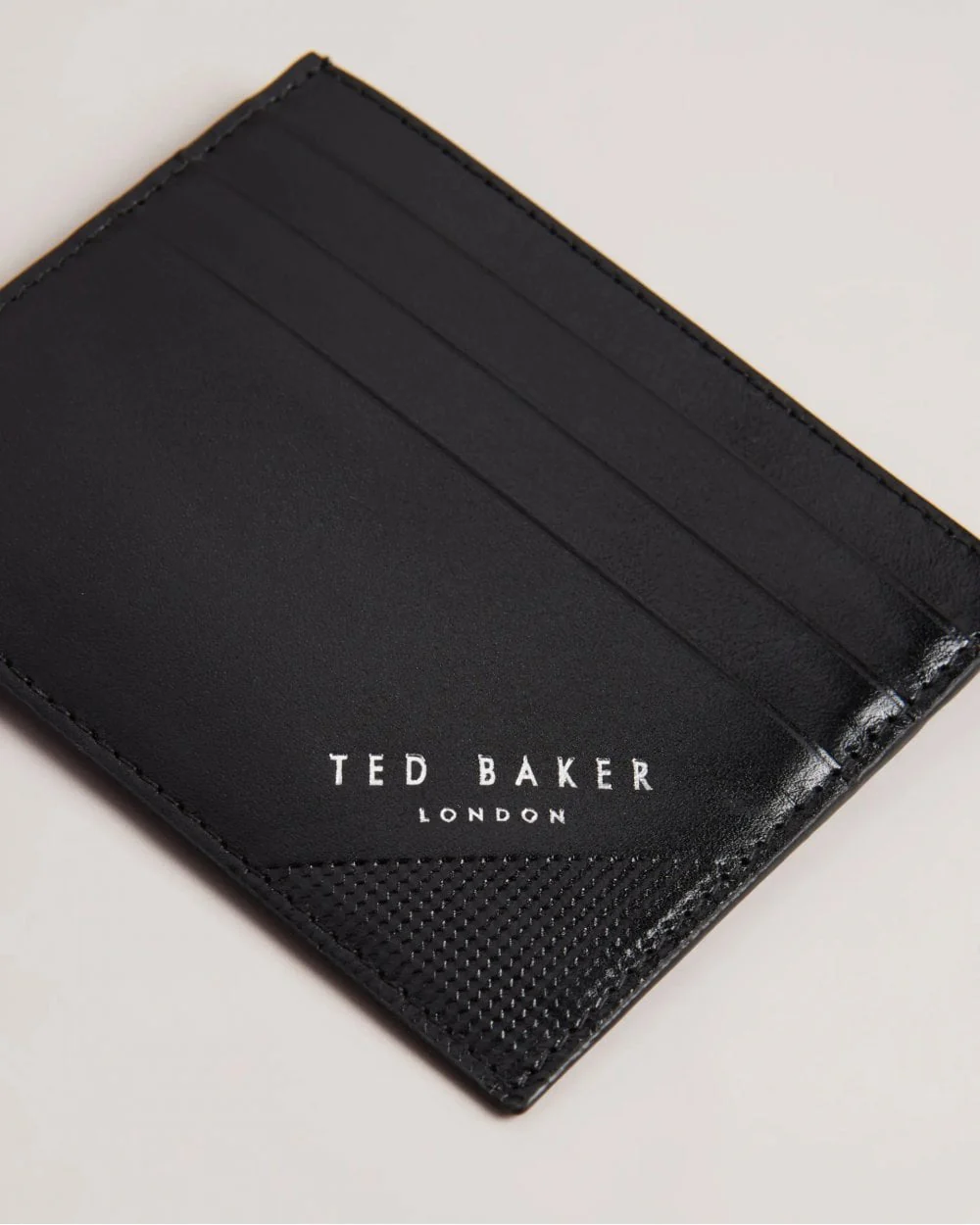 Ted Baker Raffle Mens Embossed Corner Leather Cardholder - Image 3