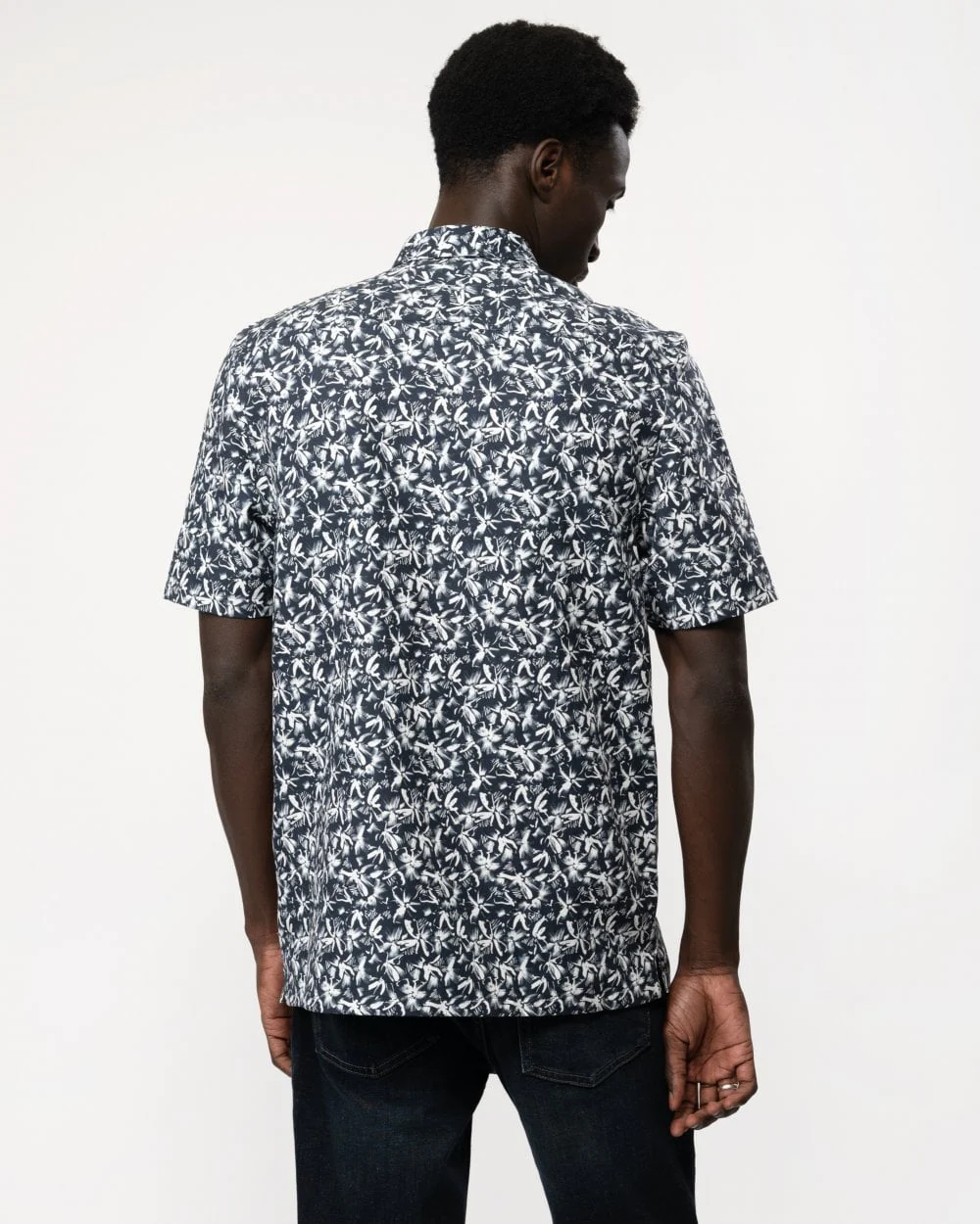 Ted Baker Tavaro Mens Short Sleeve Abstract Floral Print Shirt - Image 2