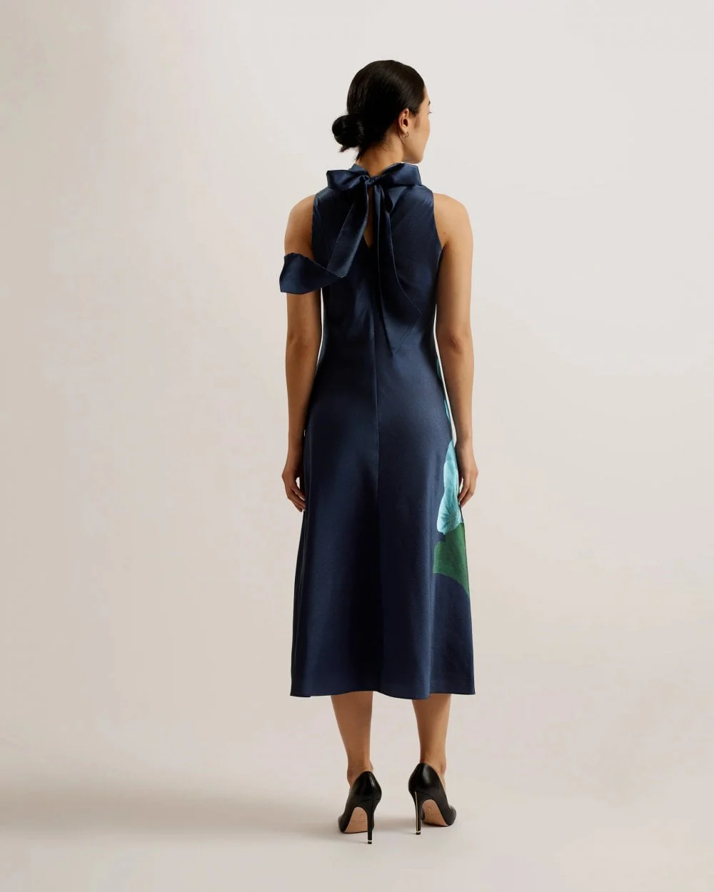Ted Baker Timava Womens Cowl Neck Midi Slip Dress - Image 4