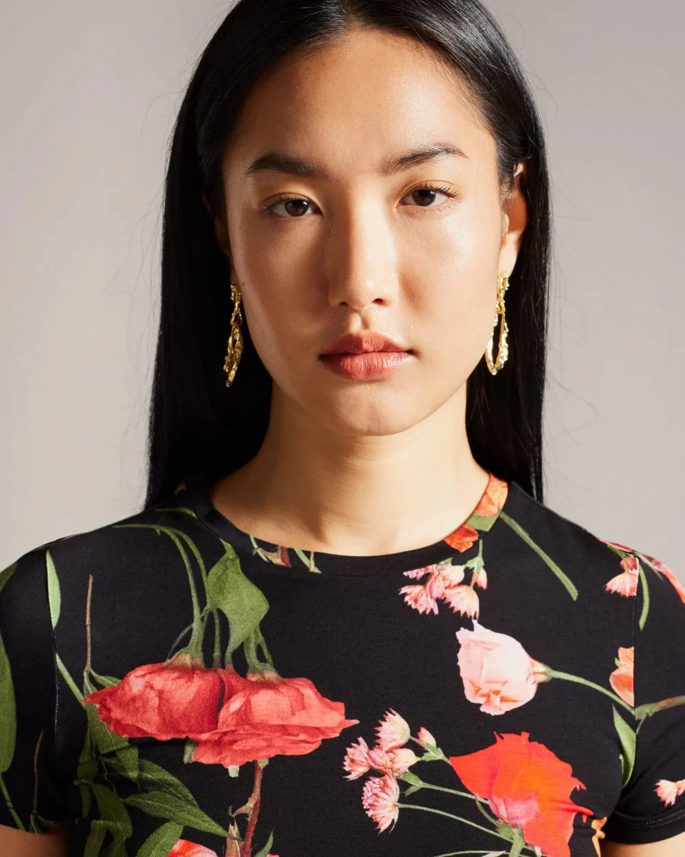 Ted Baker Treyya Womens Printed Fitted Tee - Image 2
