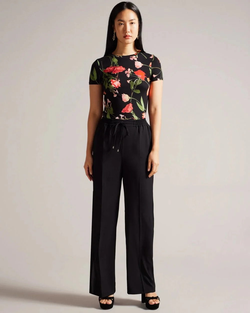 Ted Baker Treyya Womens Printed Fitted Tee - Image 3