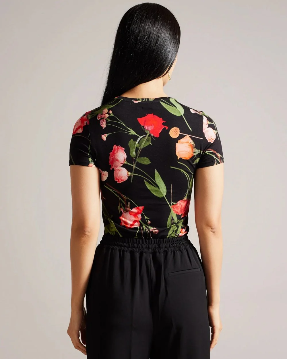 Ted Baker Treyya Womens Printed Fitted Tee - Image 4