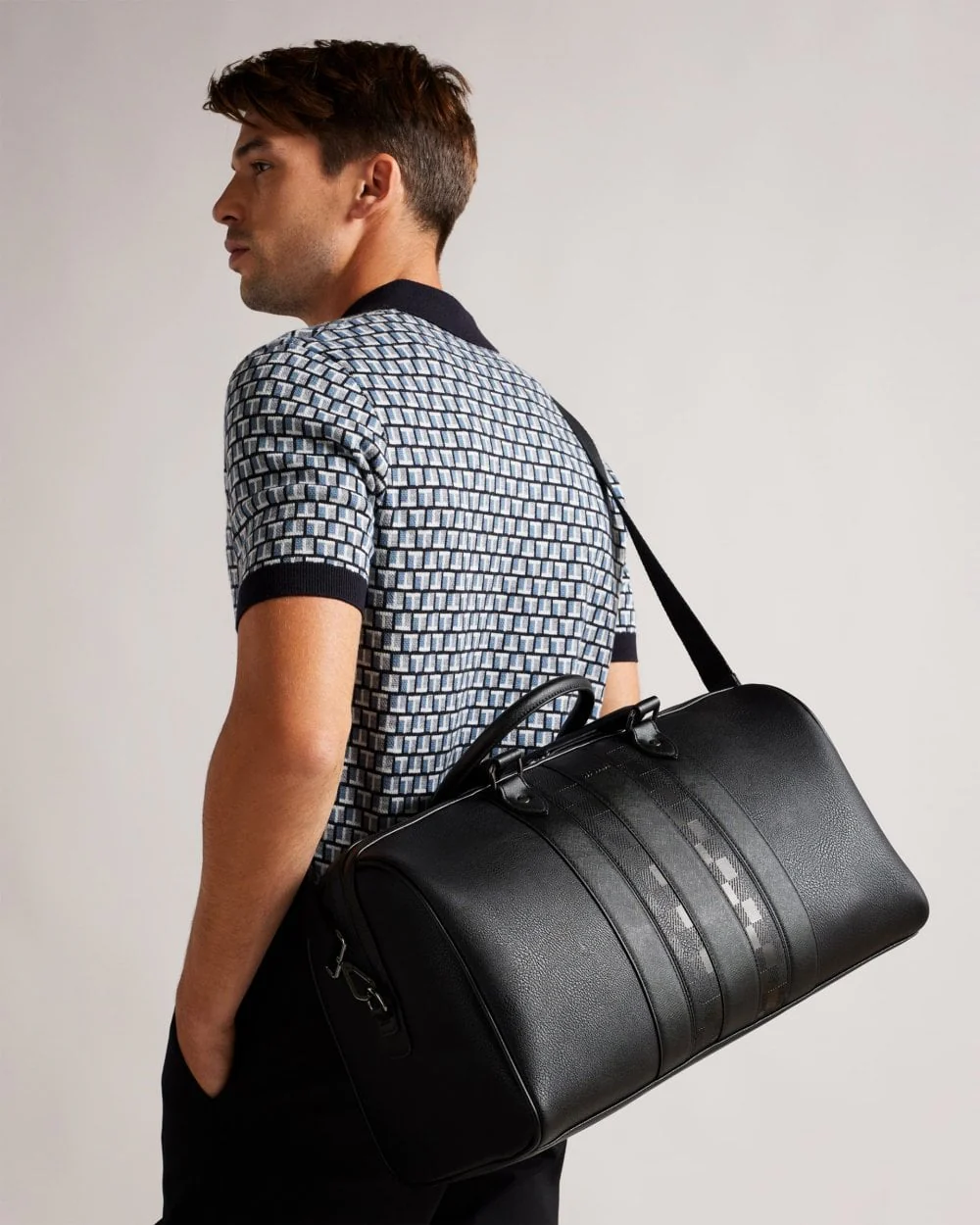 Ted Baker Waylin House Check PU Holdall - Image 2