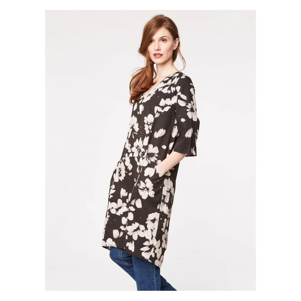 Thought Clothing Marin Womens Tencel Flower Print Dress - Image 3