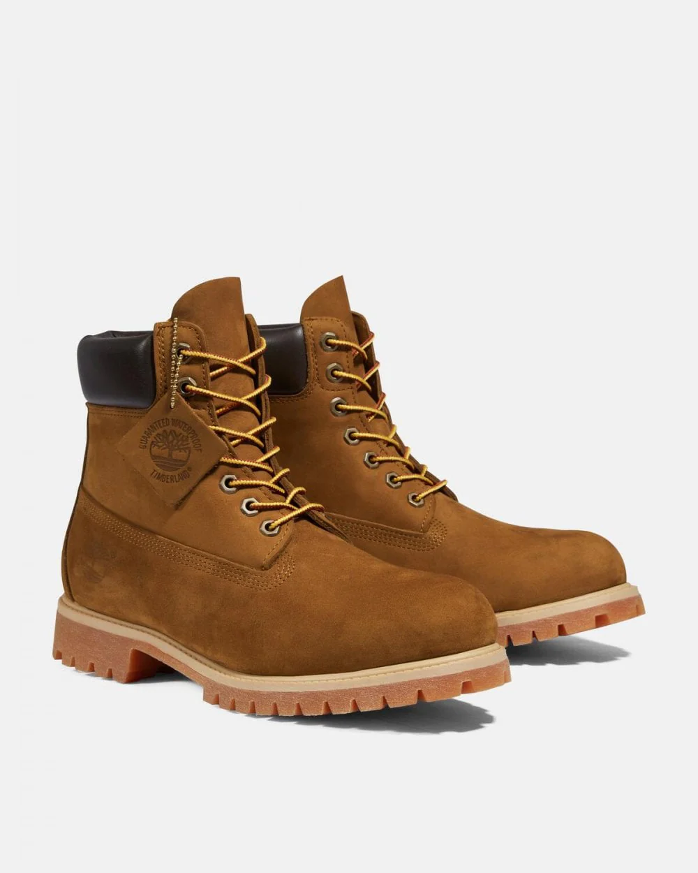 Timberland 6 Inch Premium Mens Waterproof Boots - Dark Wheat Nubuck - Image 5
