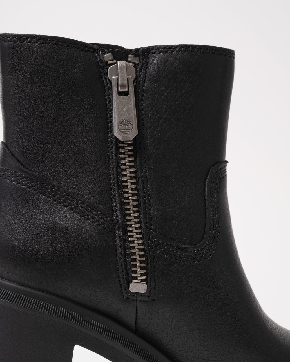 Timberland Allington Heights Mid Zip Up Womens Boots - Black Full Grain - Image 6