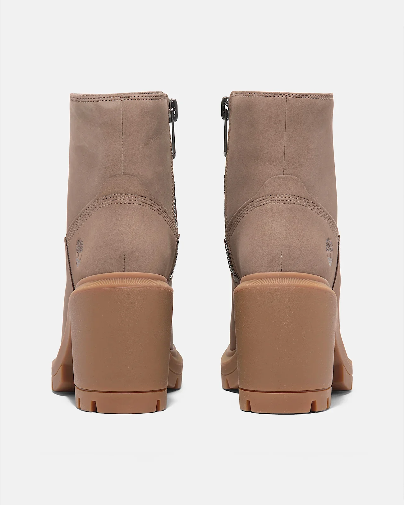Timberland Allington Heights Mid Zip Up Womens Boots - Taupe Nubuck - Image 5