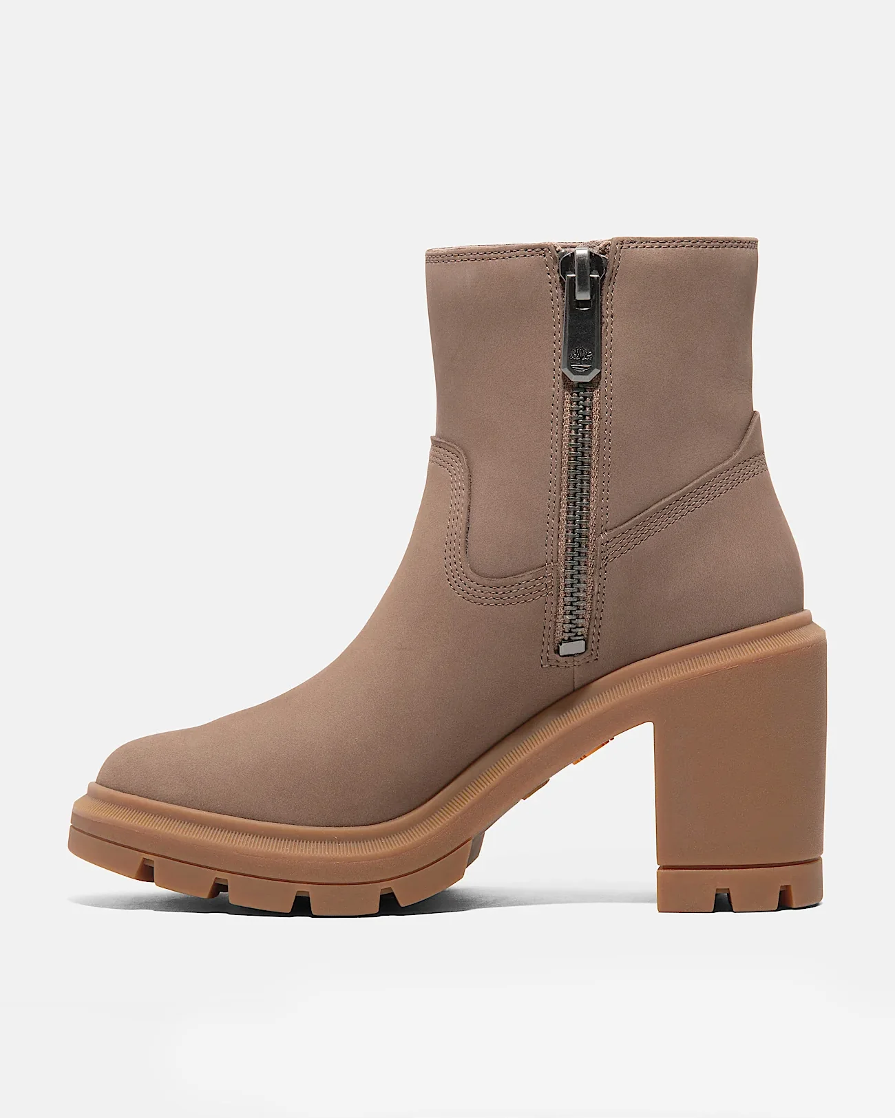 Timberland Allington Heights Mid Zip Up Womens Boots - Taupe Nubuck - Image 6
