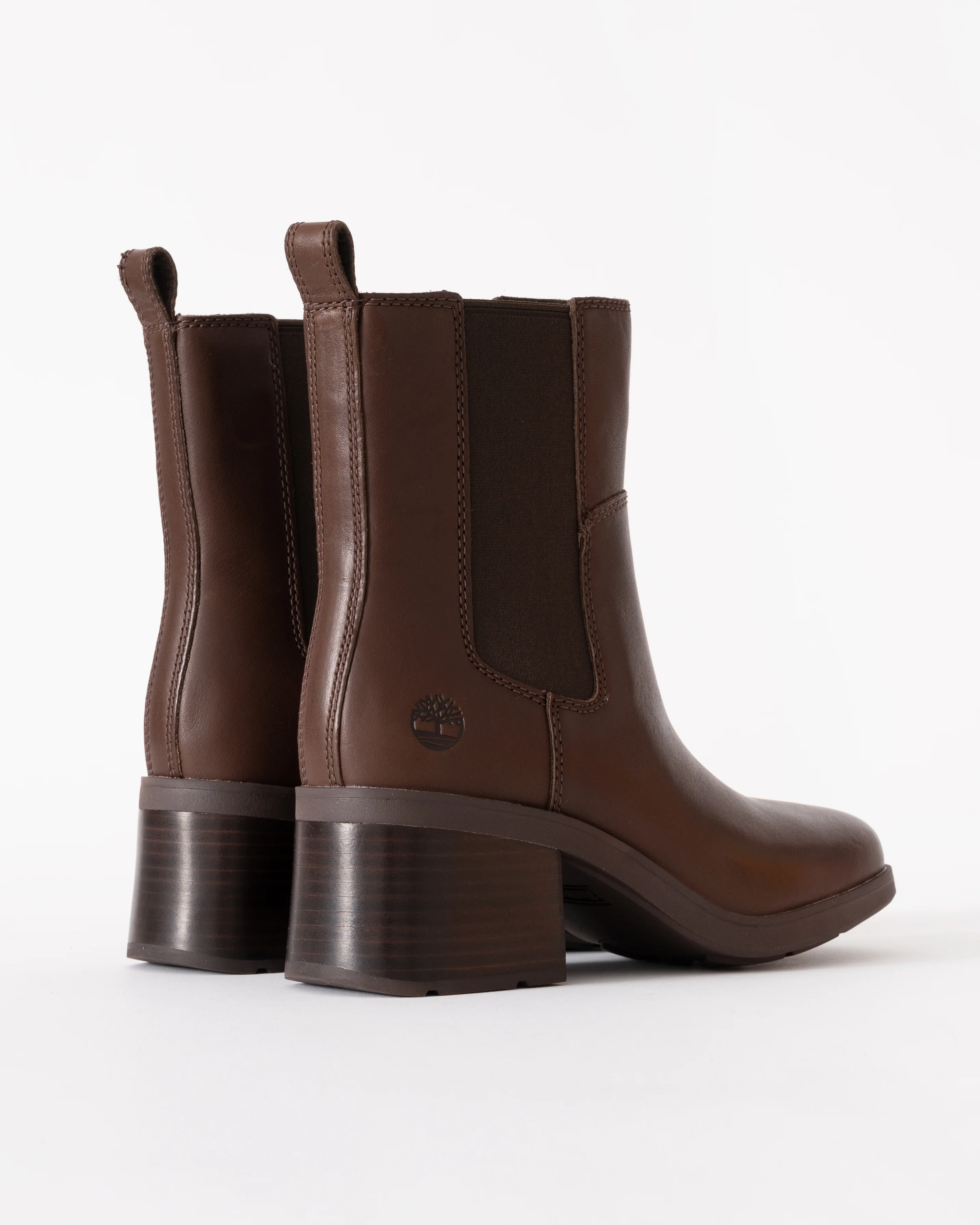 Timberland Bellevaux Mid Womens Chelsea Boot - Dark Brown Full Grain - Image 3
