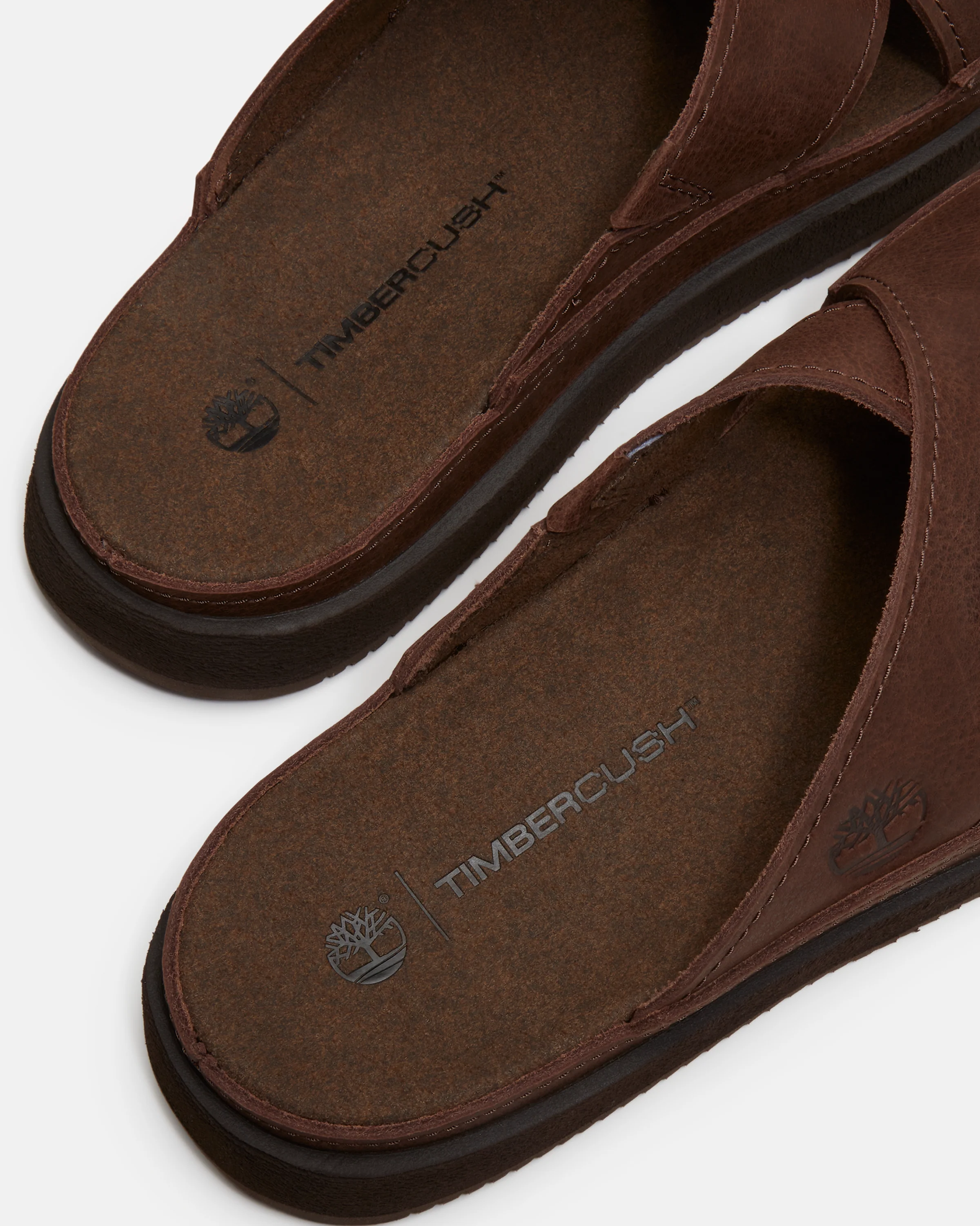 Timberland Casco Cove Cross Strap Full Grain Leather Mens Sandals - Dark Brown - Image 7