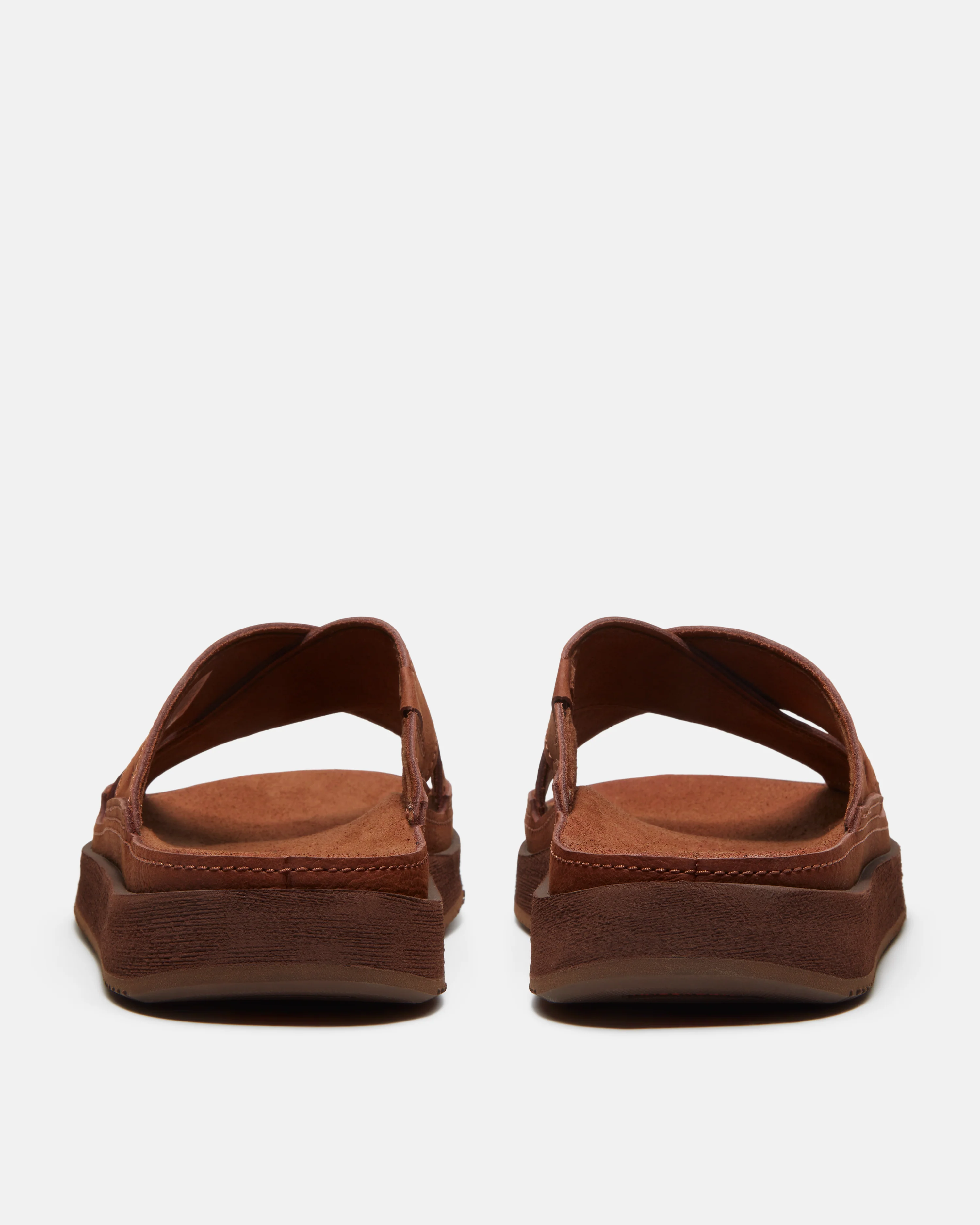 Timberland Casco Cove Cross Strap Full Grain Leather Mens Sandals - Rust - Image 3