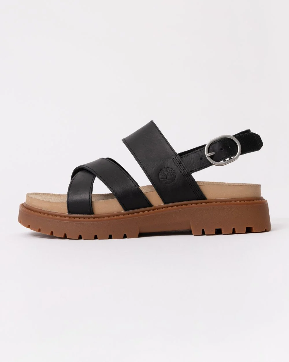 Timberland Clairemont Way Womens Backstrap Sandal - Black Full Grain - Image 2