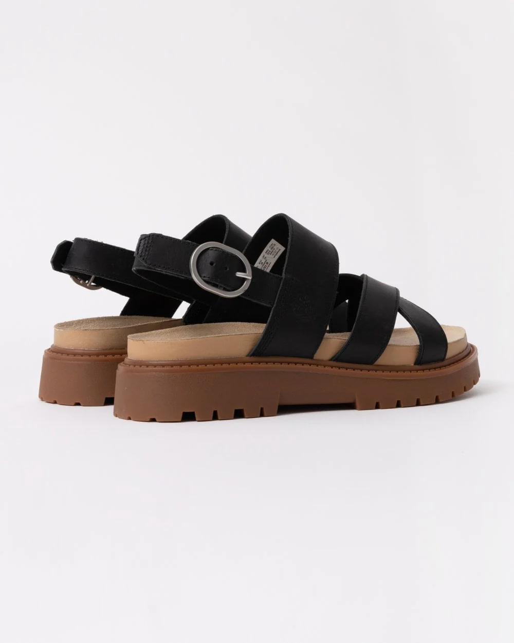 Timberland Clairemont Way Womens Backstrap Sandal - Black Full Grain - Image 3