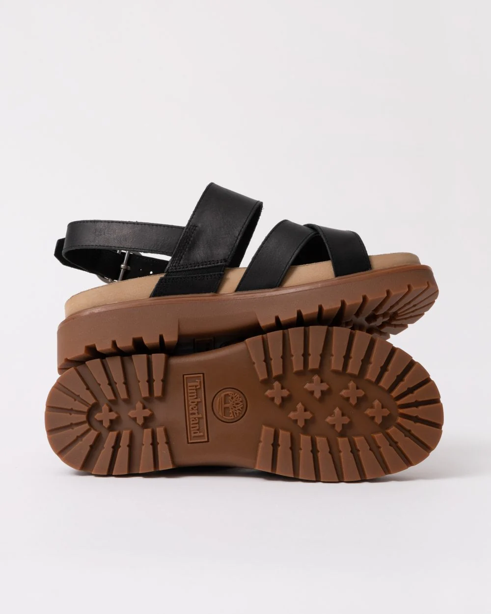 Timberland Clairemont Way Womens Backstrap Sandal - Black Full Grain - Image 4