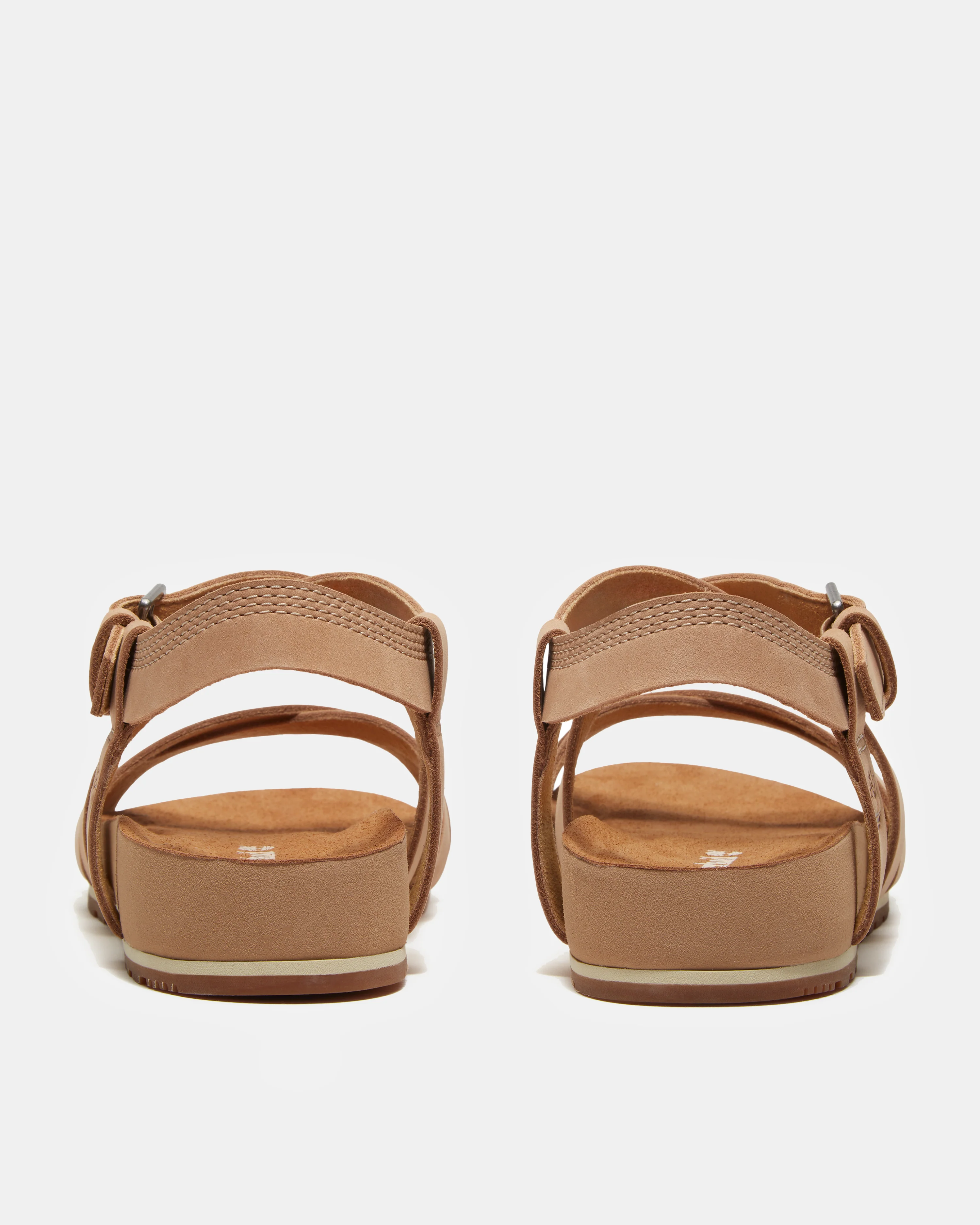 Timberland Malibu Waves Cross Strap Nubuck Womens Sandals - Mid Beige - Image 3
