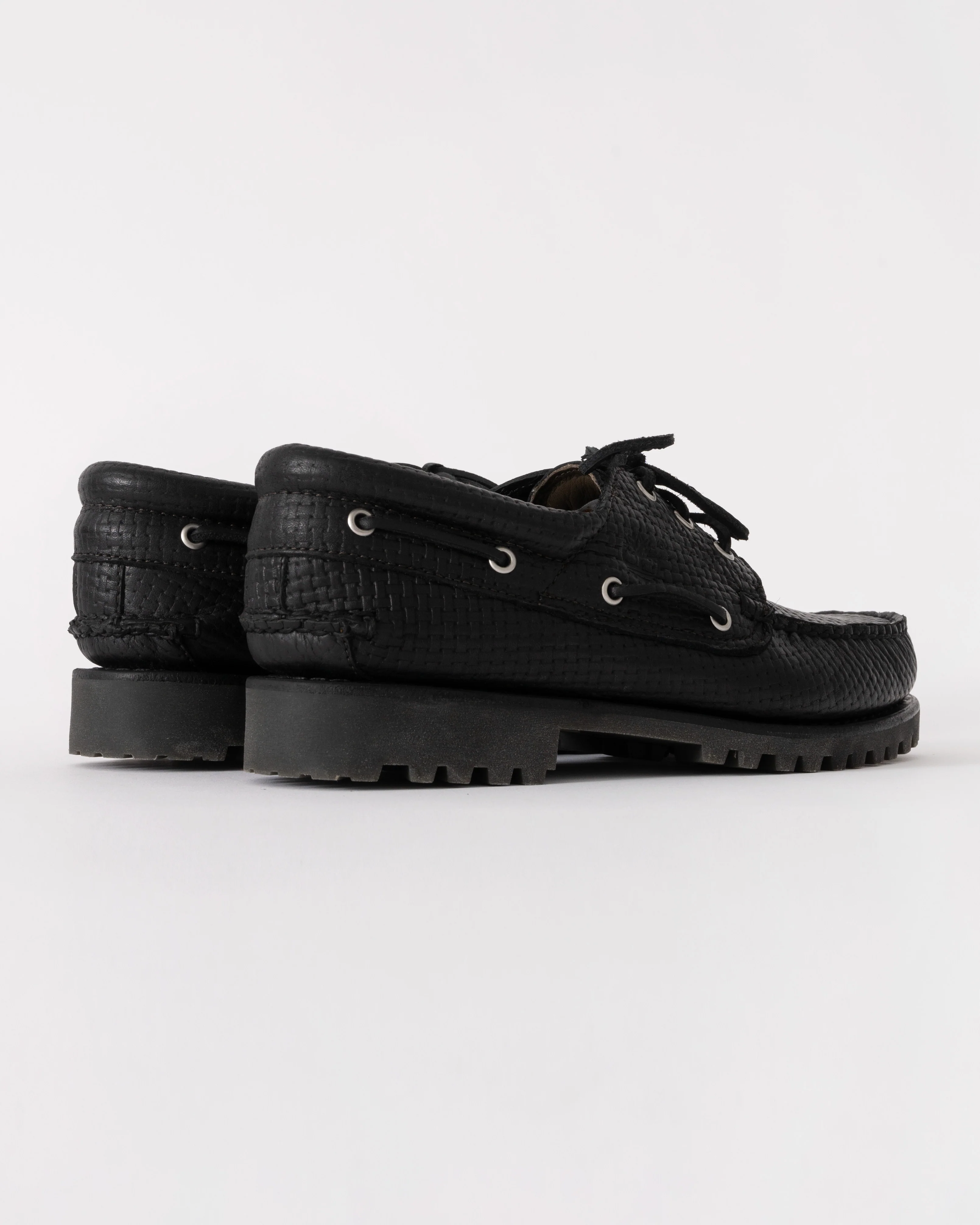 Timberland Mens Authentic Full Grain Leather Boat Shoe - Black/Dark Brown - Image 3