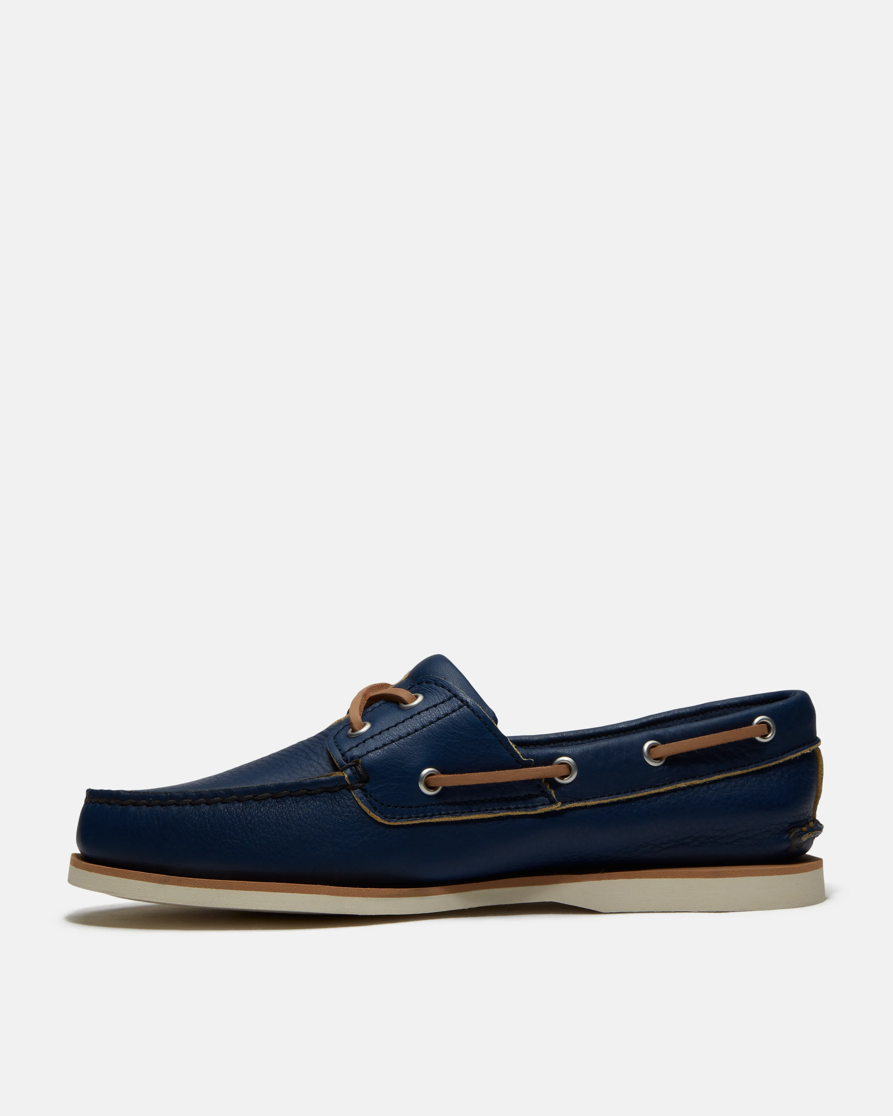 Timberland Mens Full Grain Leather Classic Boat Shoe - Dark Blue - Image 3