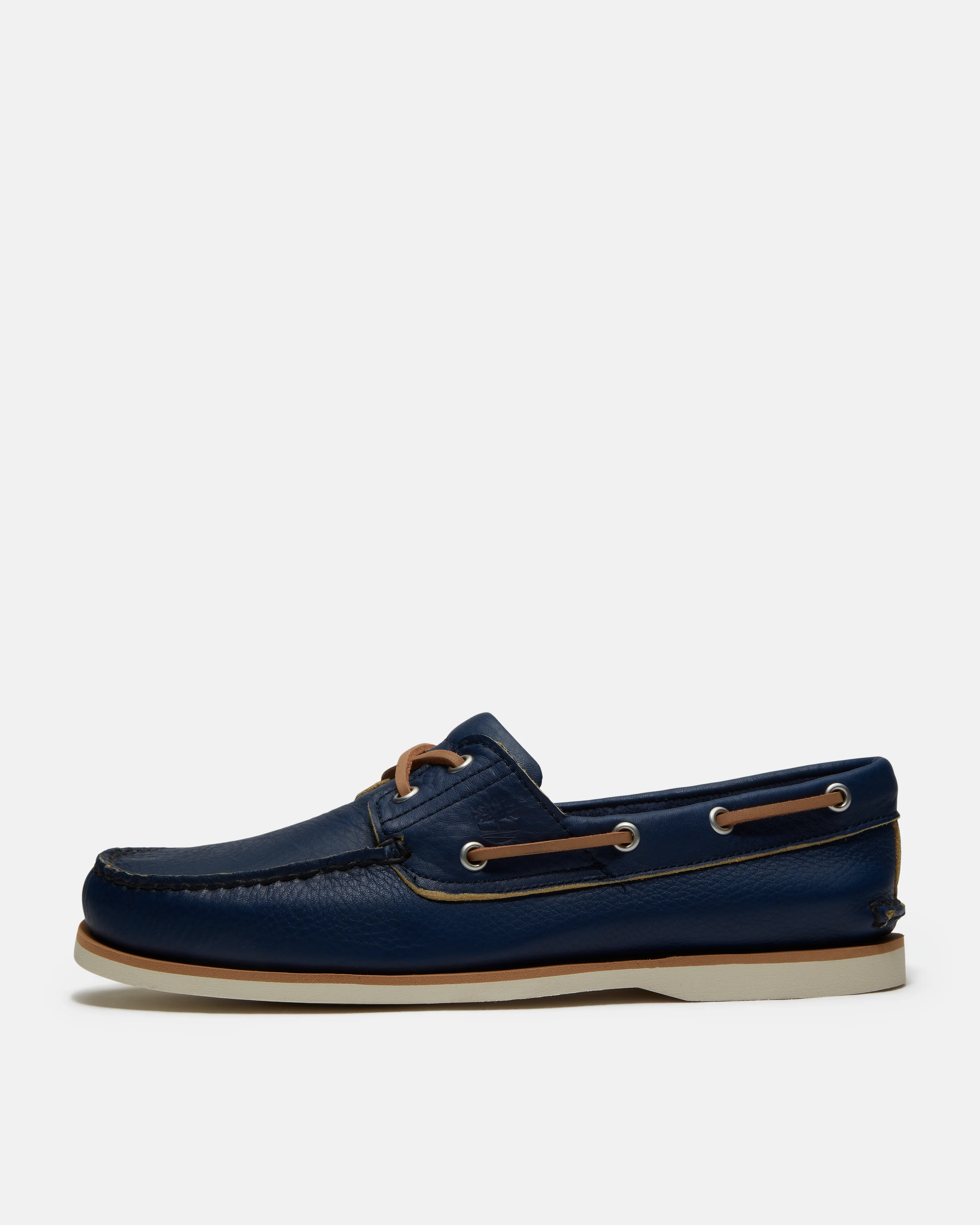 Timberland Mens Full Grain Leather Classic Boat Shoe - Dark Blue - Image 4