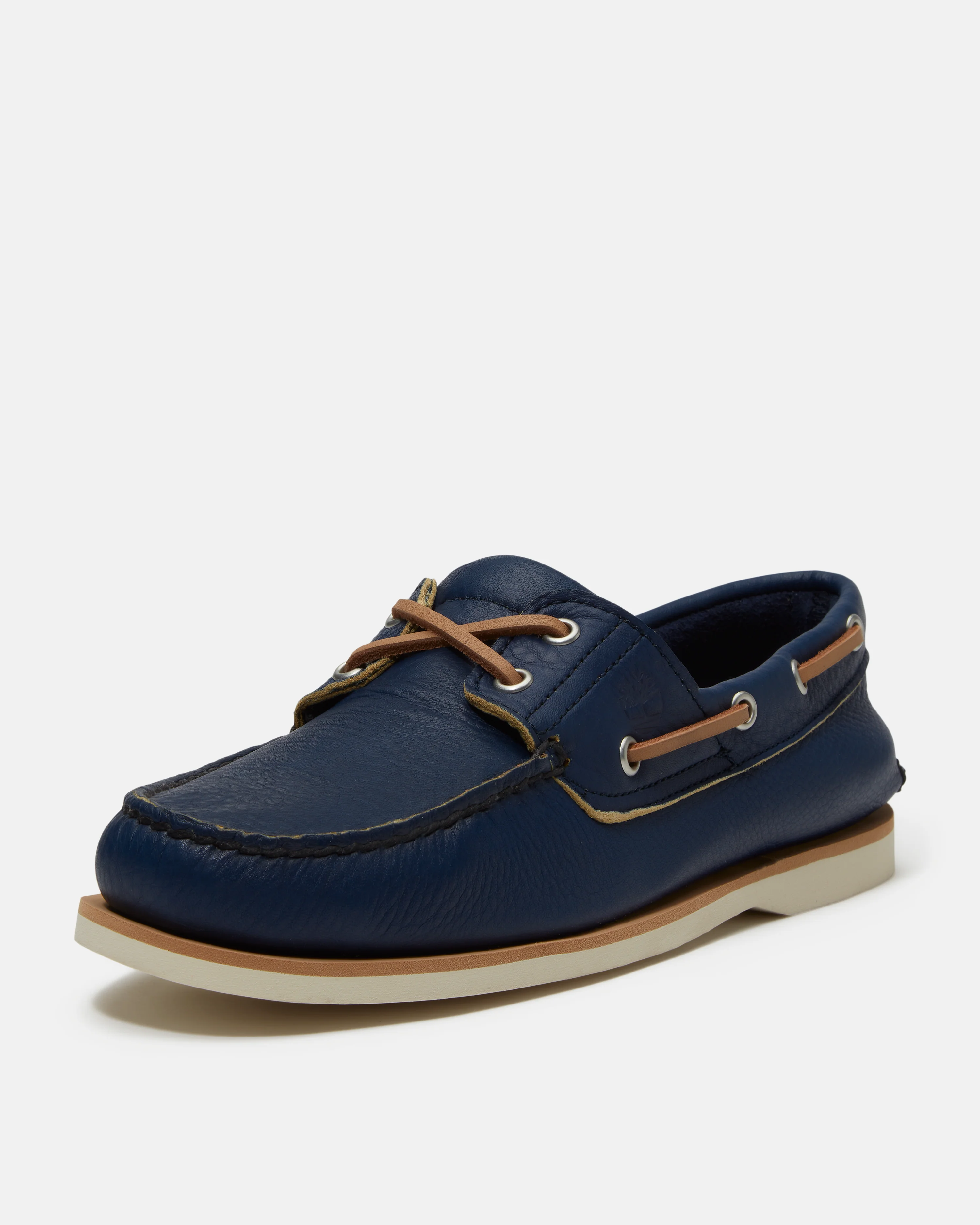 Timberland Mens Full Grain Leather Classic Boat Shoe - Dark Blue - Image 5