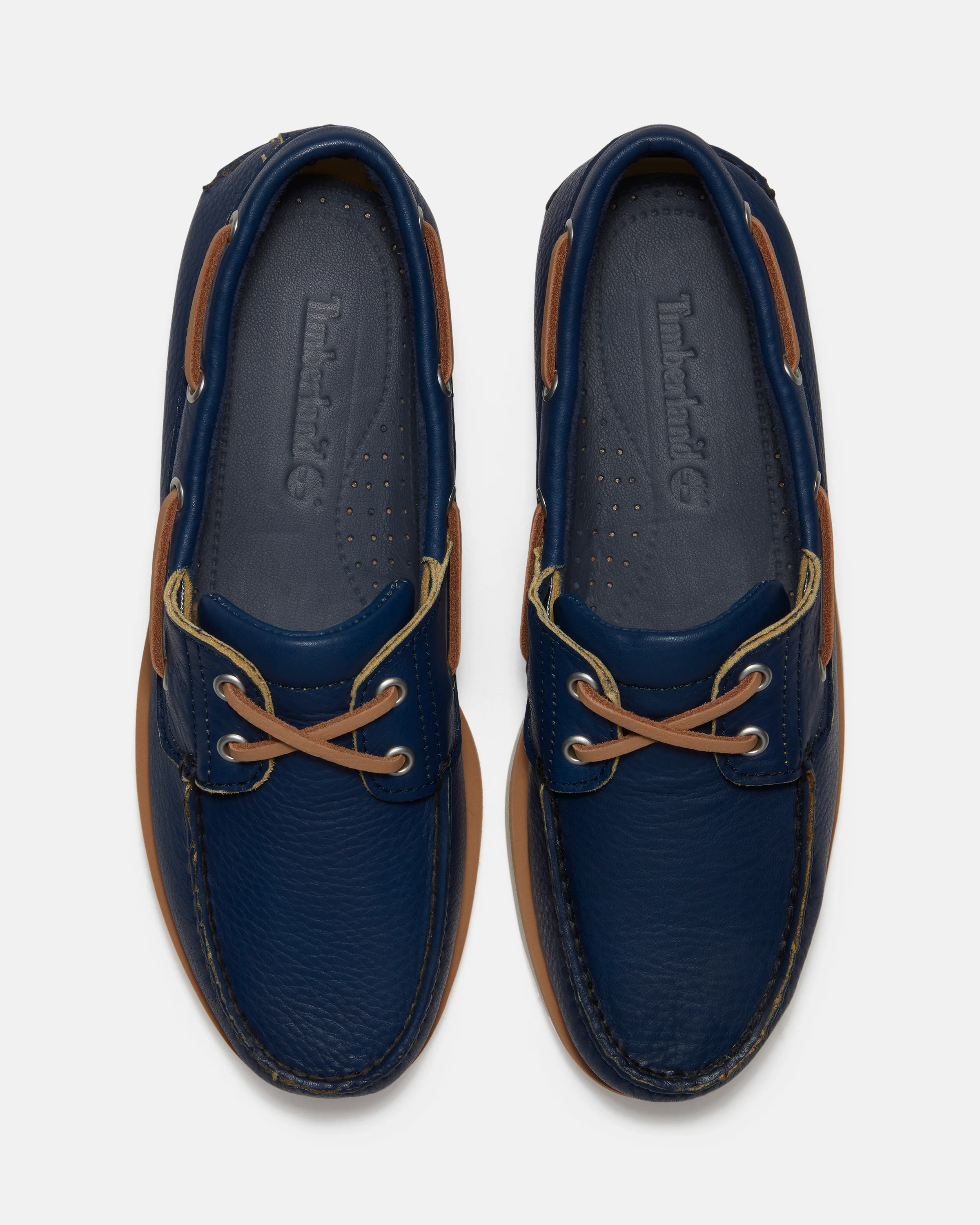 Timberland Mens Full Grain Leather Classic Boat Shoe - Dark Blue - Image 7