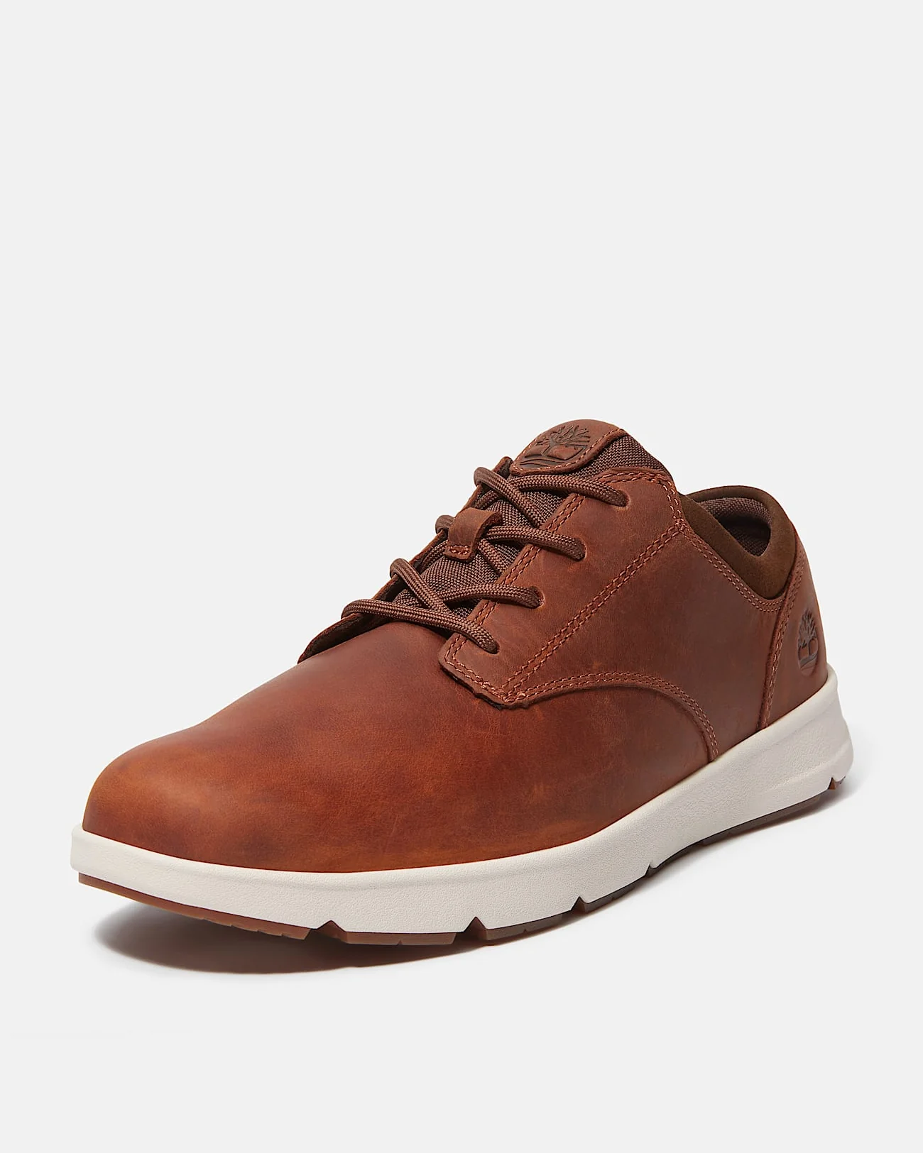 Timberland Parker Street Full Grain Leather Mens Trainers - Rust - Image 3
