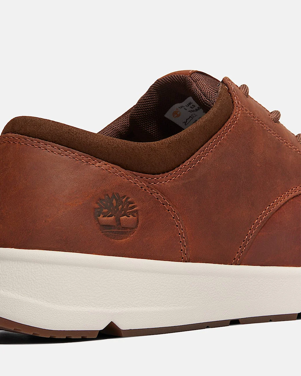 Timberland Parker Street Full Grain Leather Mens Trainers - Rust - Image 5