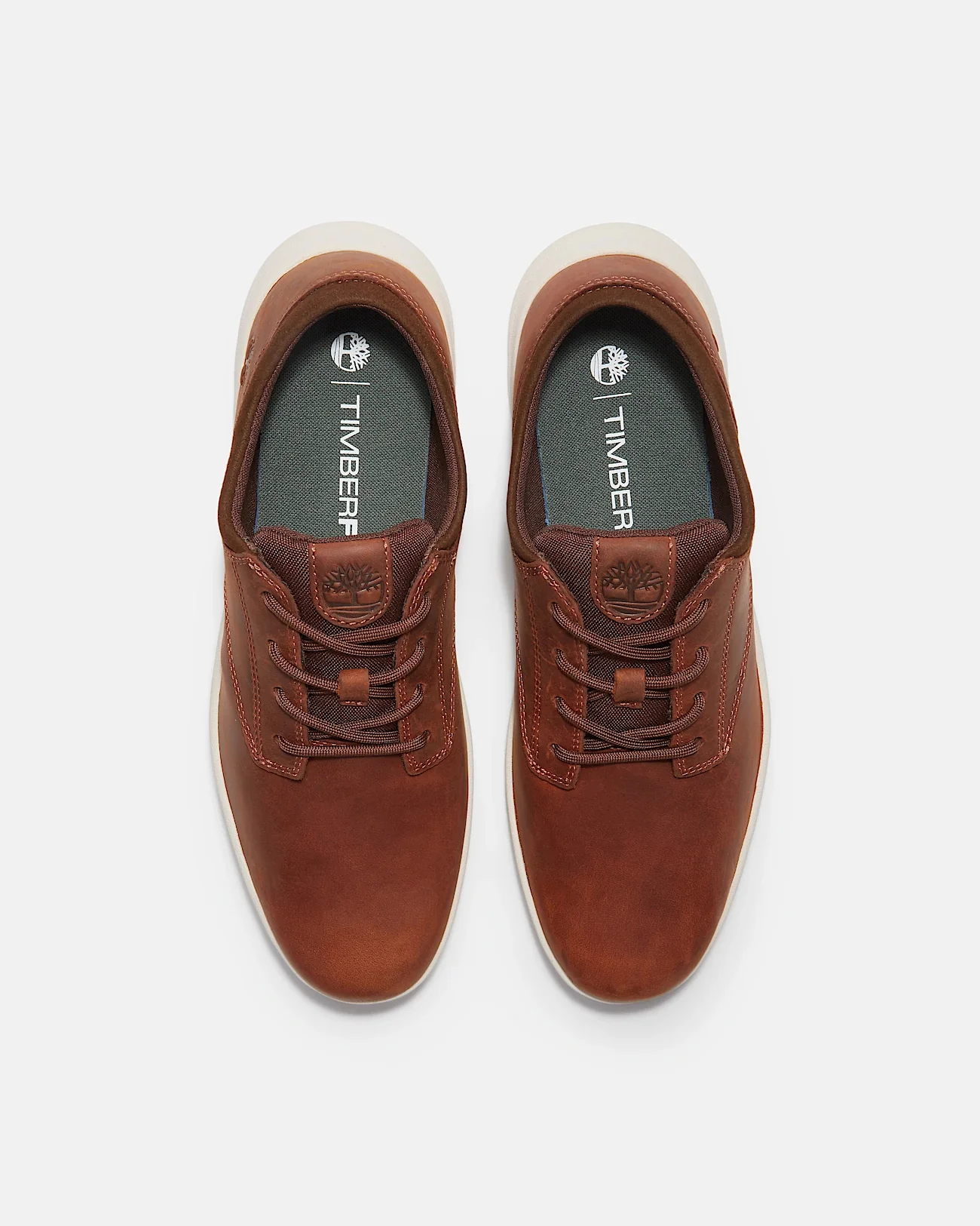 Timberland Parker Street Full Grain Leather Mens Trainers - Rust - Image 9