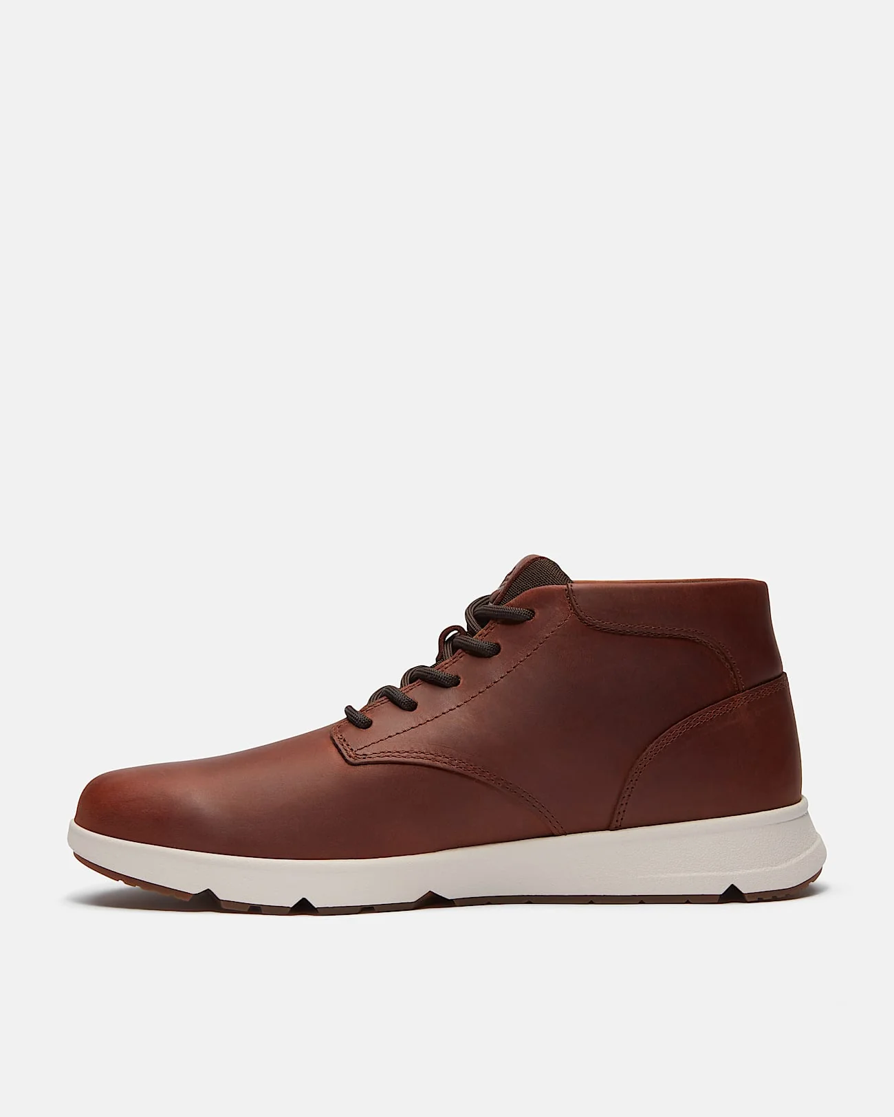 Timberland Parker Street Full Grain Leather Mid Mens Trainers - Rust - Image 4