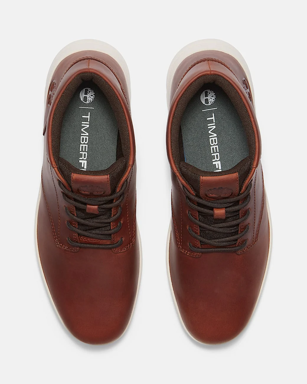 Timberland Parker Street Full Grain Leather Mid Mens Trainers - Rust - Image 8