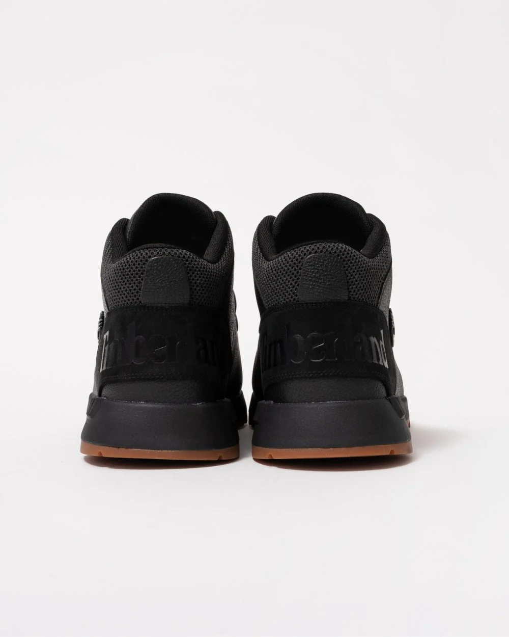 Timberland Sprint Trekker Mid Leather Mens Boots - Jet Black - Image 3