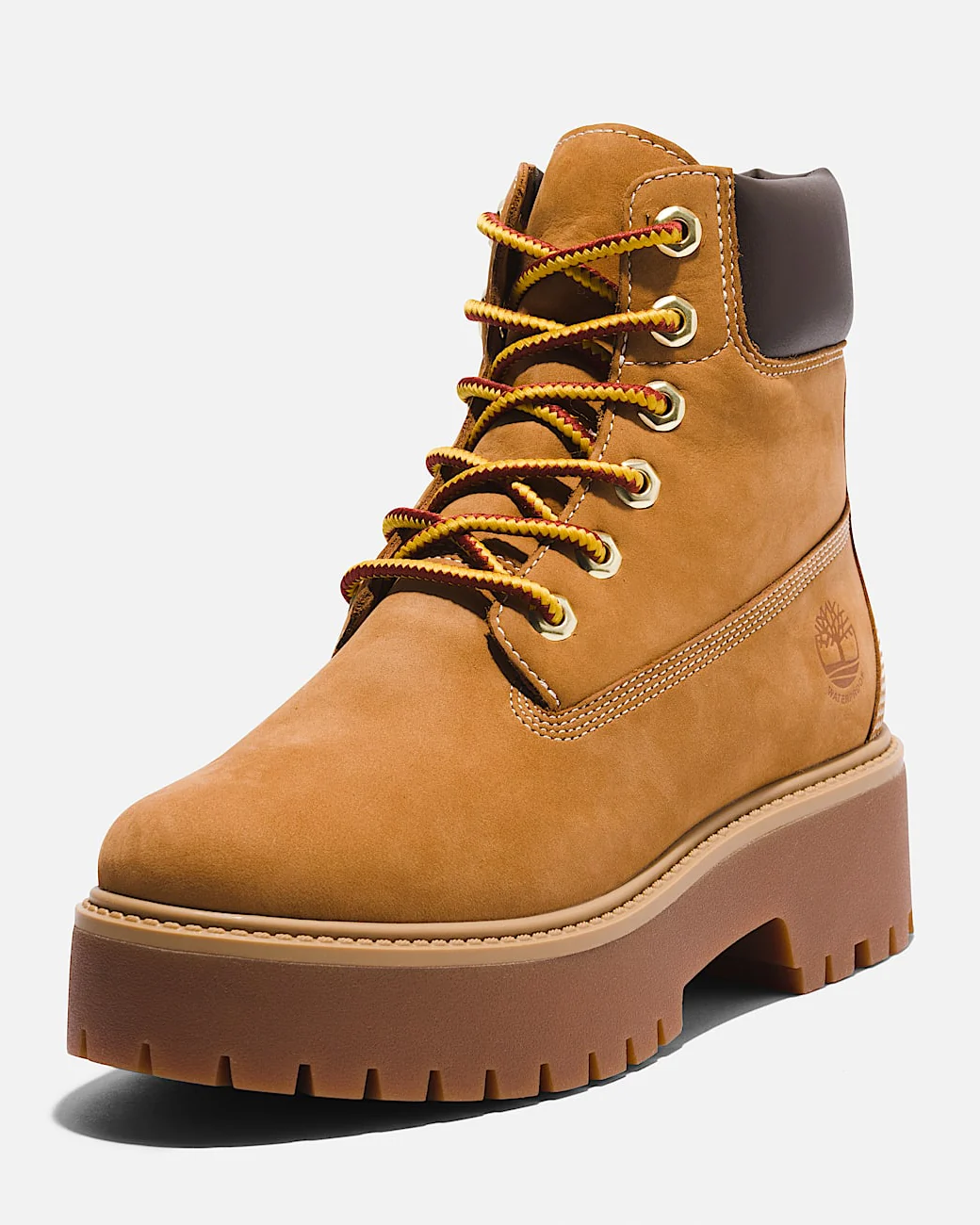 Timberland Stone Street Womens 6-Inch Waterproof Platform Boot - Wheat - Image 3