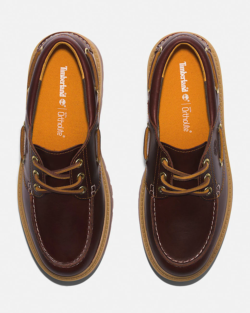 Timberland Stone Street Womens Platform Boat Shoes - Root Beer - Image 9