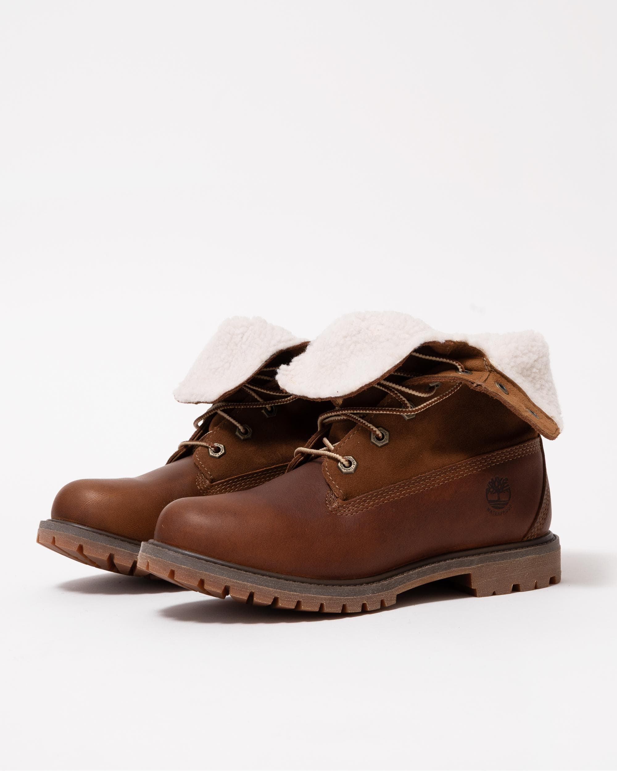 Timberland Womens Warm-Lined Waterproof Roll-Top Boot - Dark Brown - Image 2