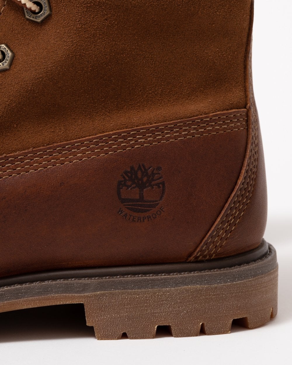 Timberland Womens Warm-Lined Waterproof Roll-Top Boot - Dark Brown - Image 5