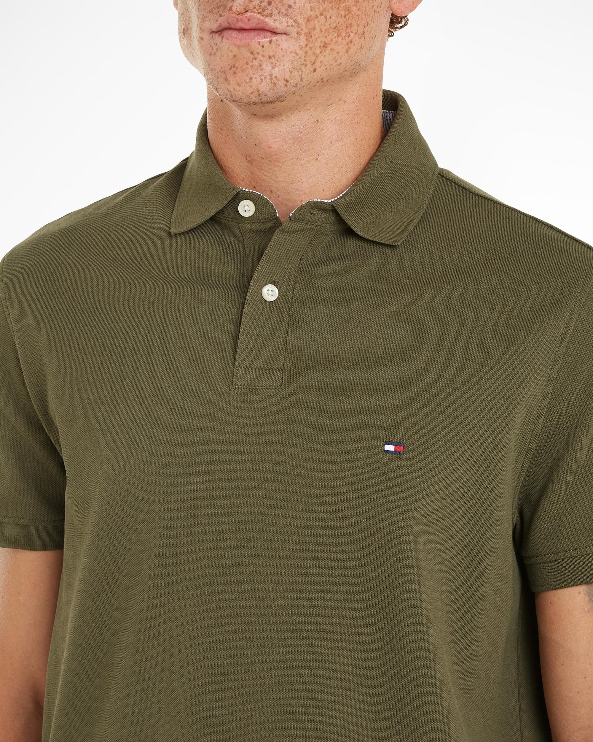 Tommy Hilfiger 1985 Regular Fit Mens Polo - Army Green - Image 2
