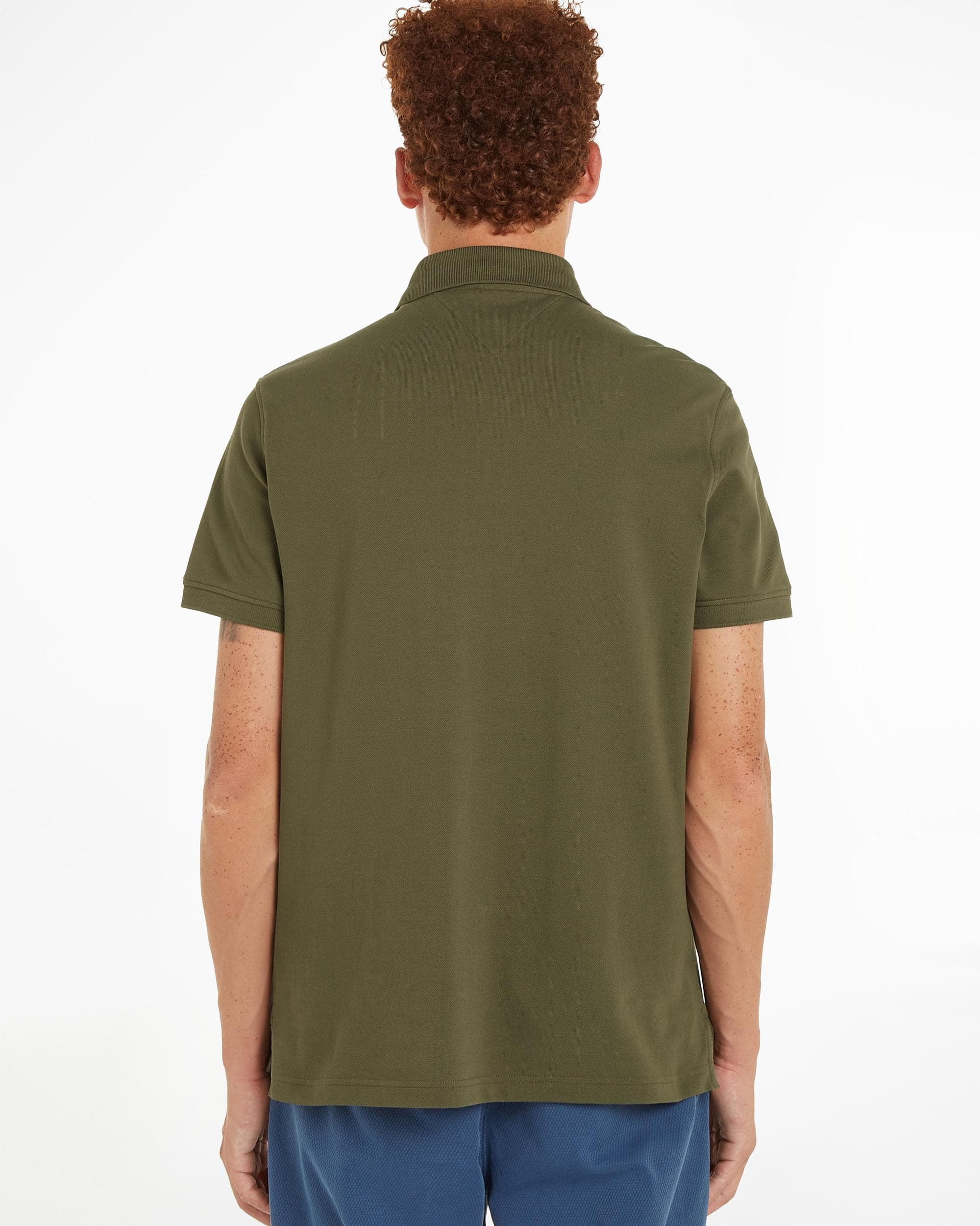 Tommy Hilfiger 1985 Regular Fit Mens Polo - Army Green - Image 3
