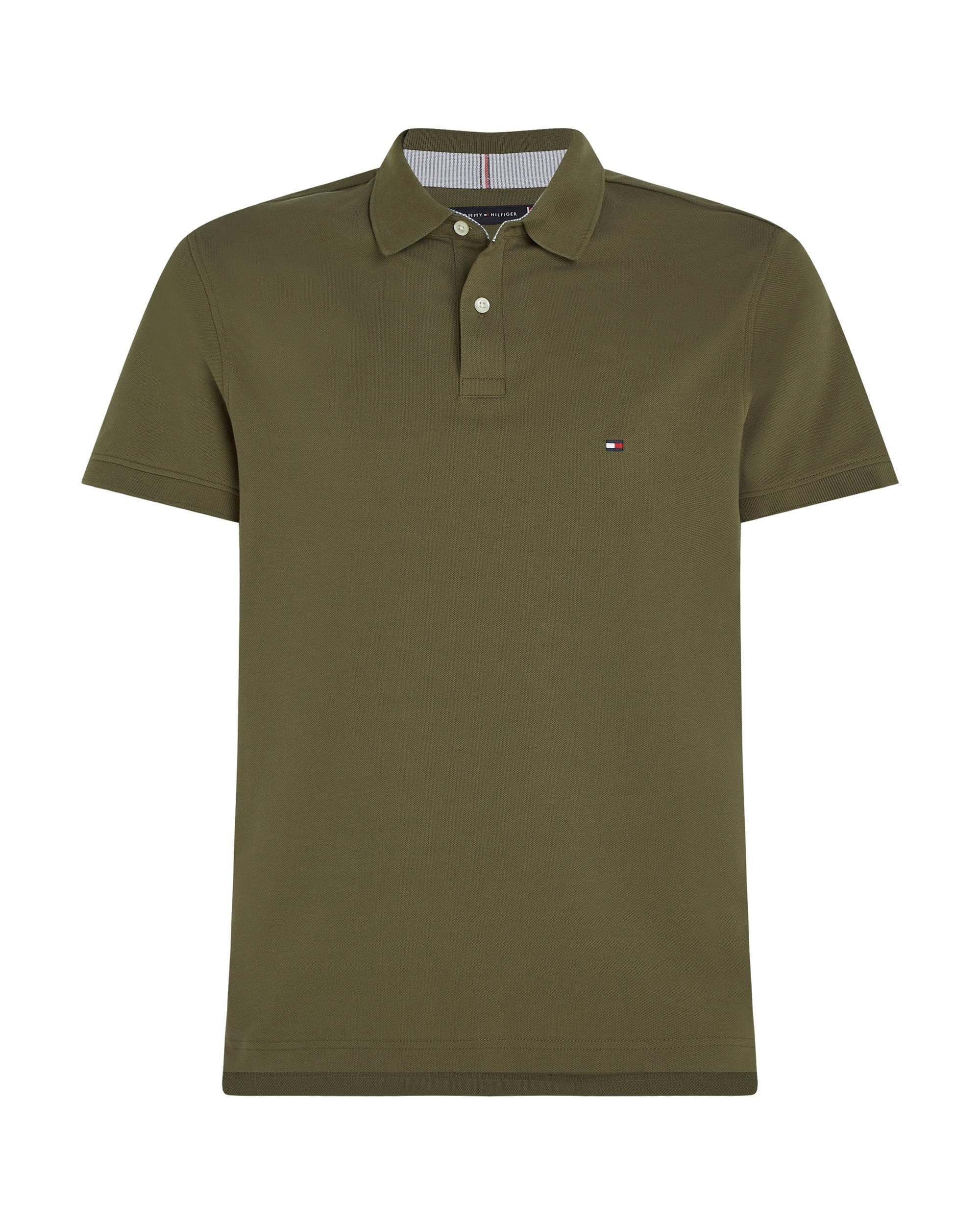 Tommy Hilfiger 1985 Regular Fit Mens Polo - Army Green - Image 5