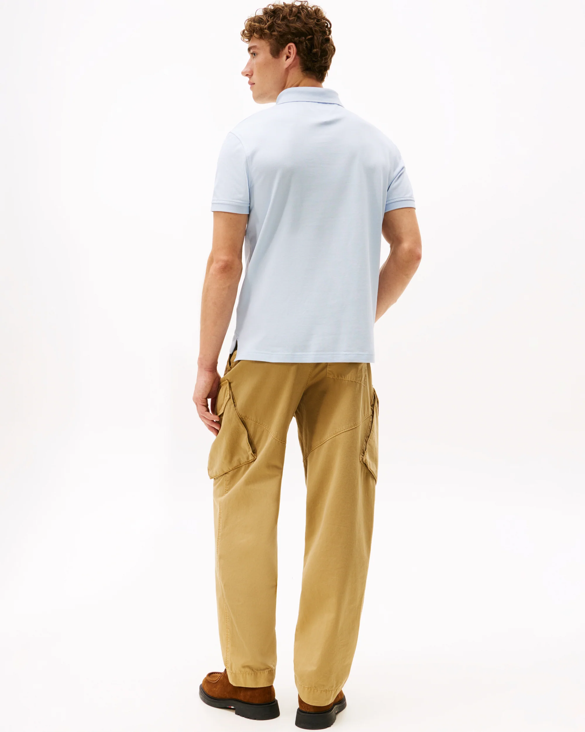 Tommy Hilfiger 1985 Regular Fit Mens Polo - Breezy Blue - Image 4