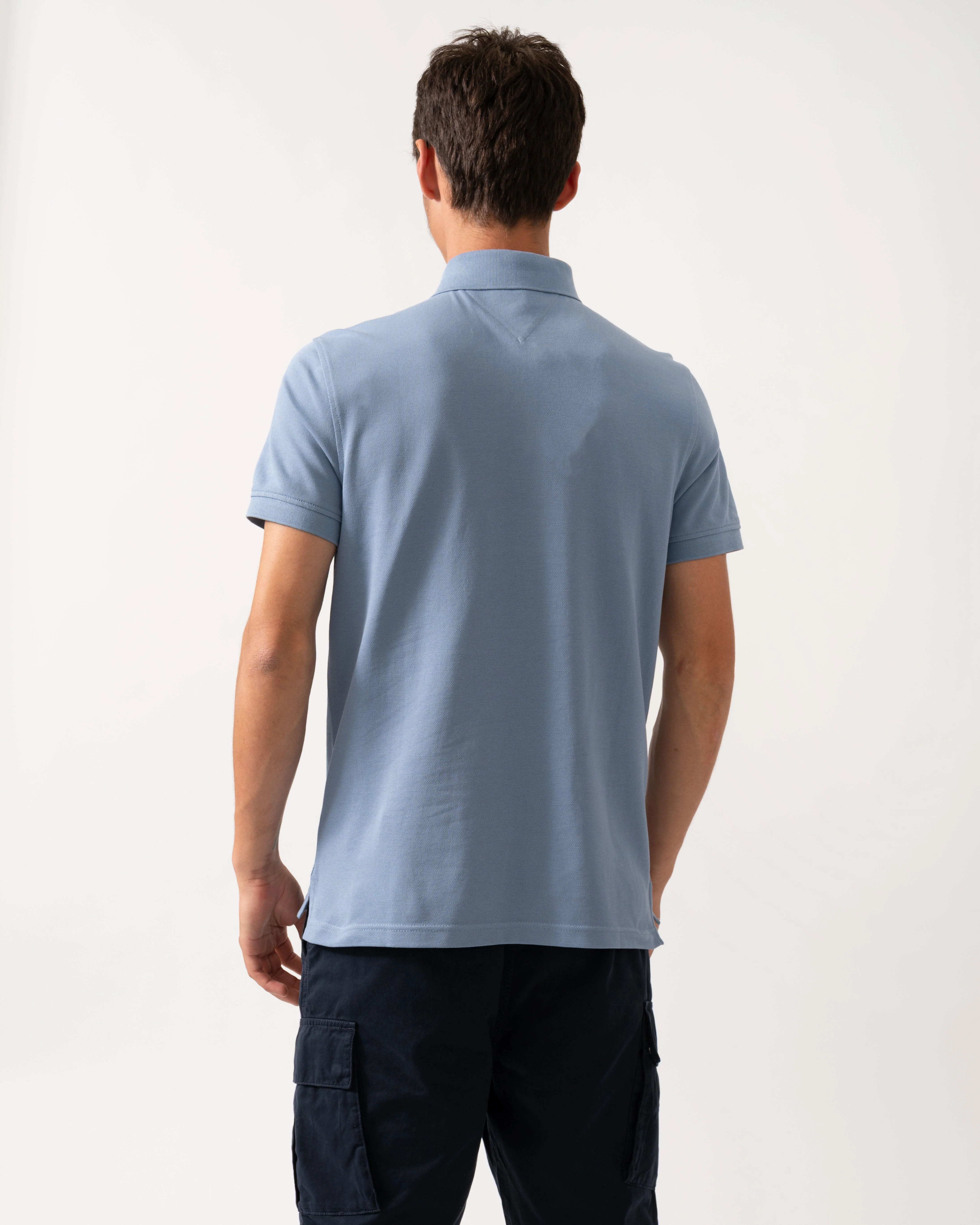Tommy Hilfiger 1985 Regular Fit Mens Polo - Brisk Blue - Image 4